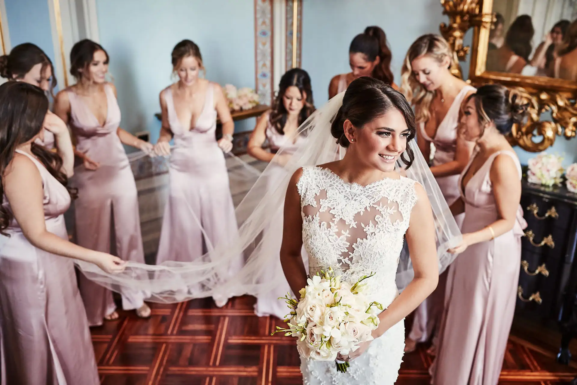 bride getting ready photos