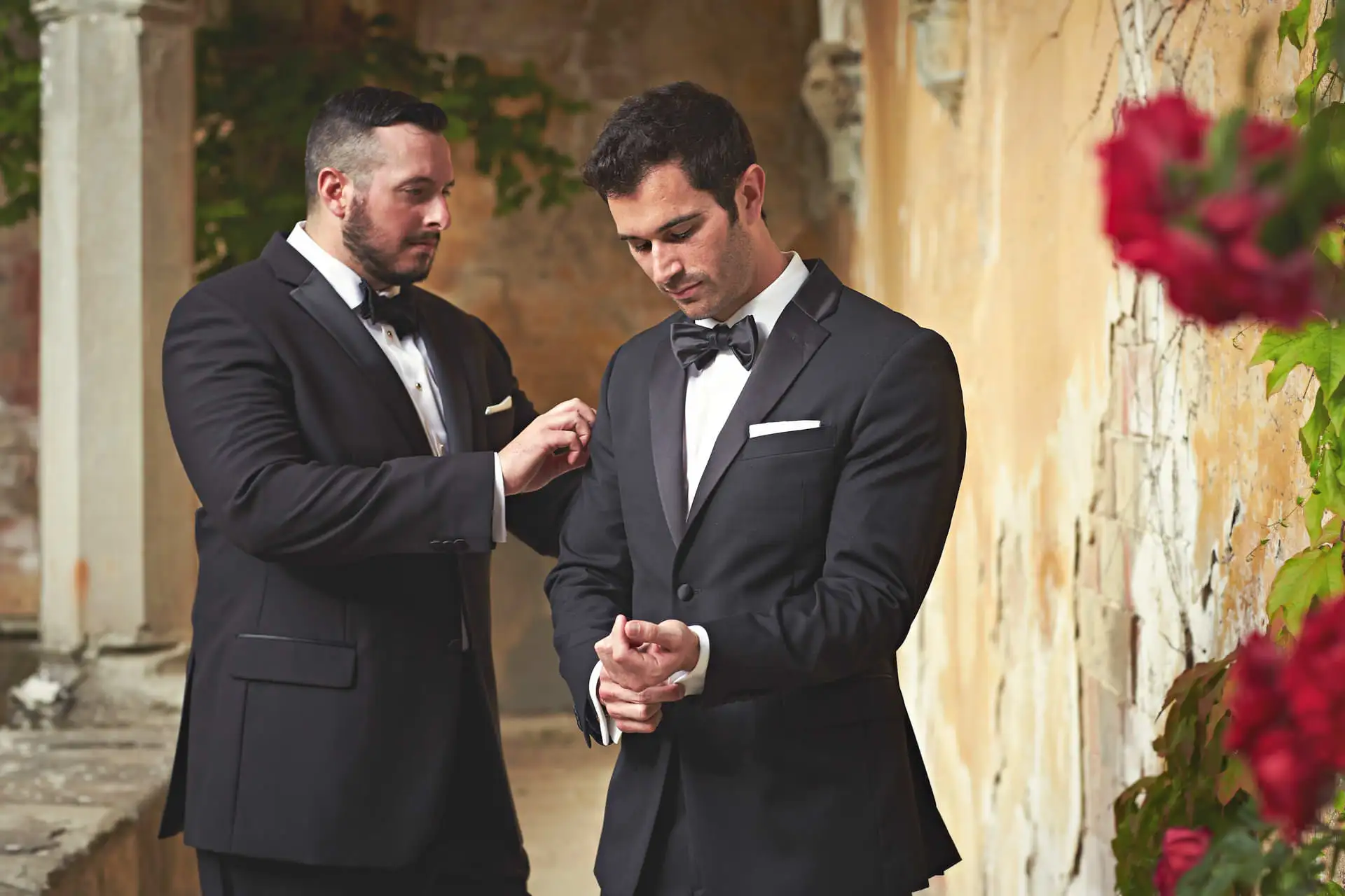 groom getting ready photos