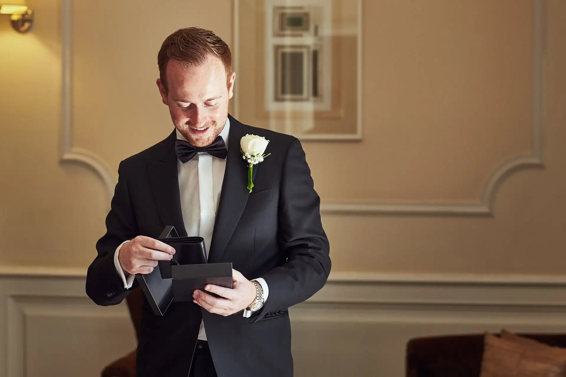 groom getting ready photos