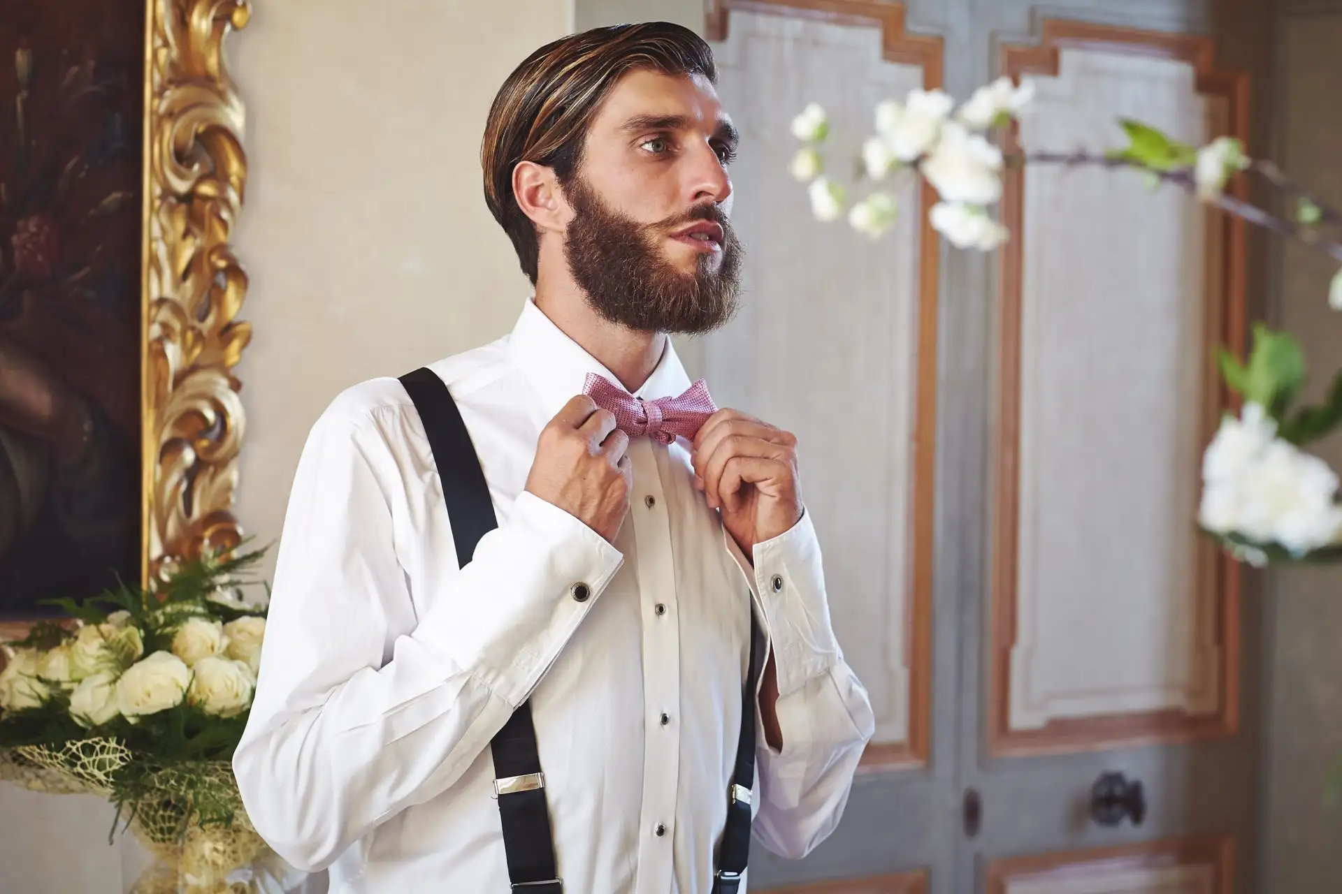 groom getting ready photos