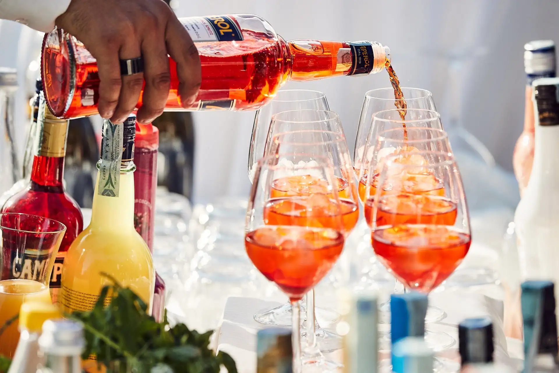 italian wedding aperitifs cocktails