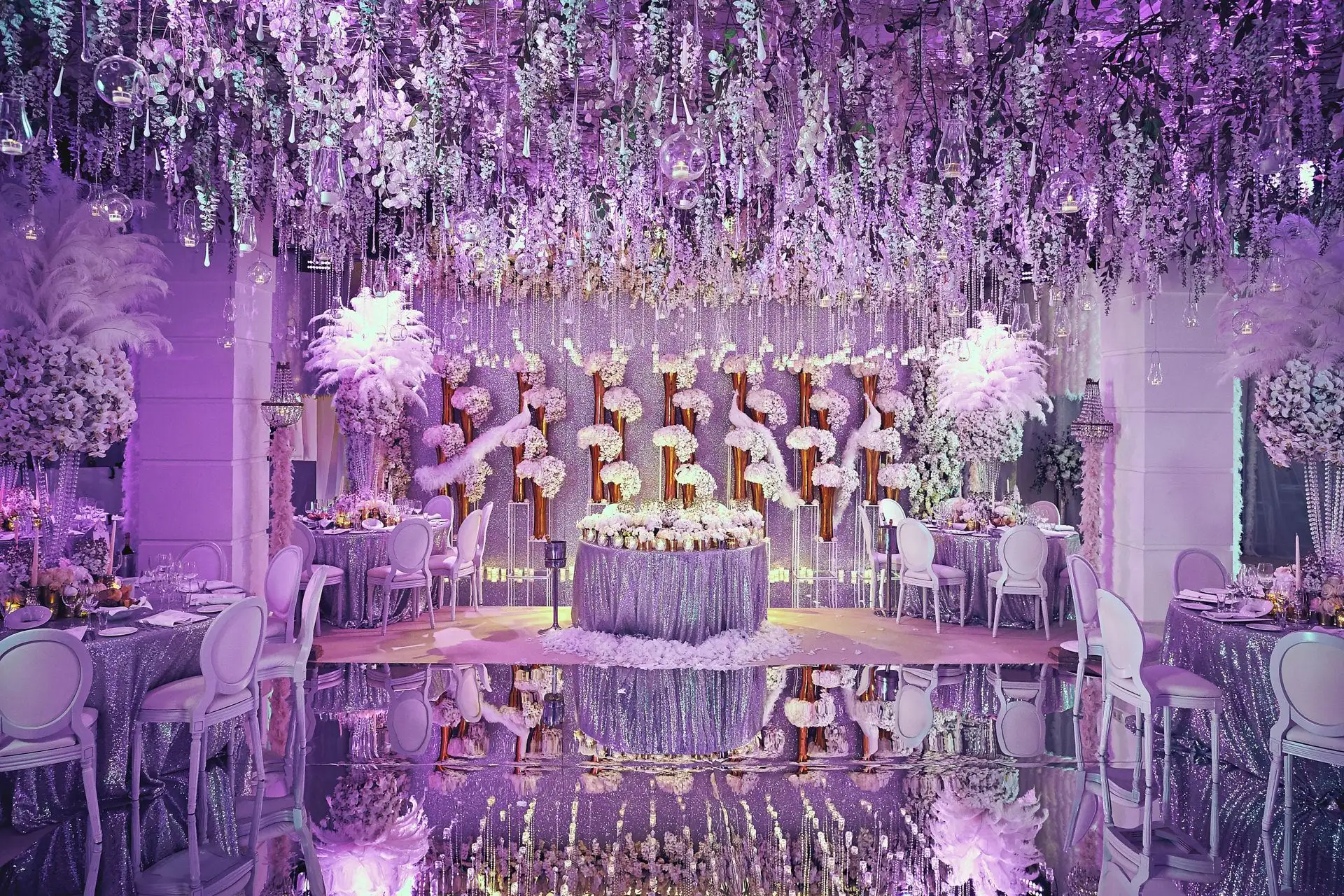 italy wedding reception decor