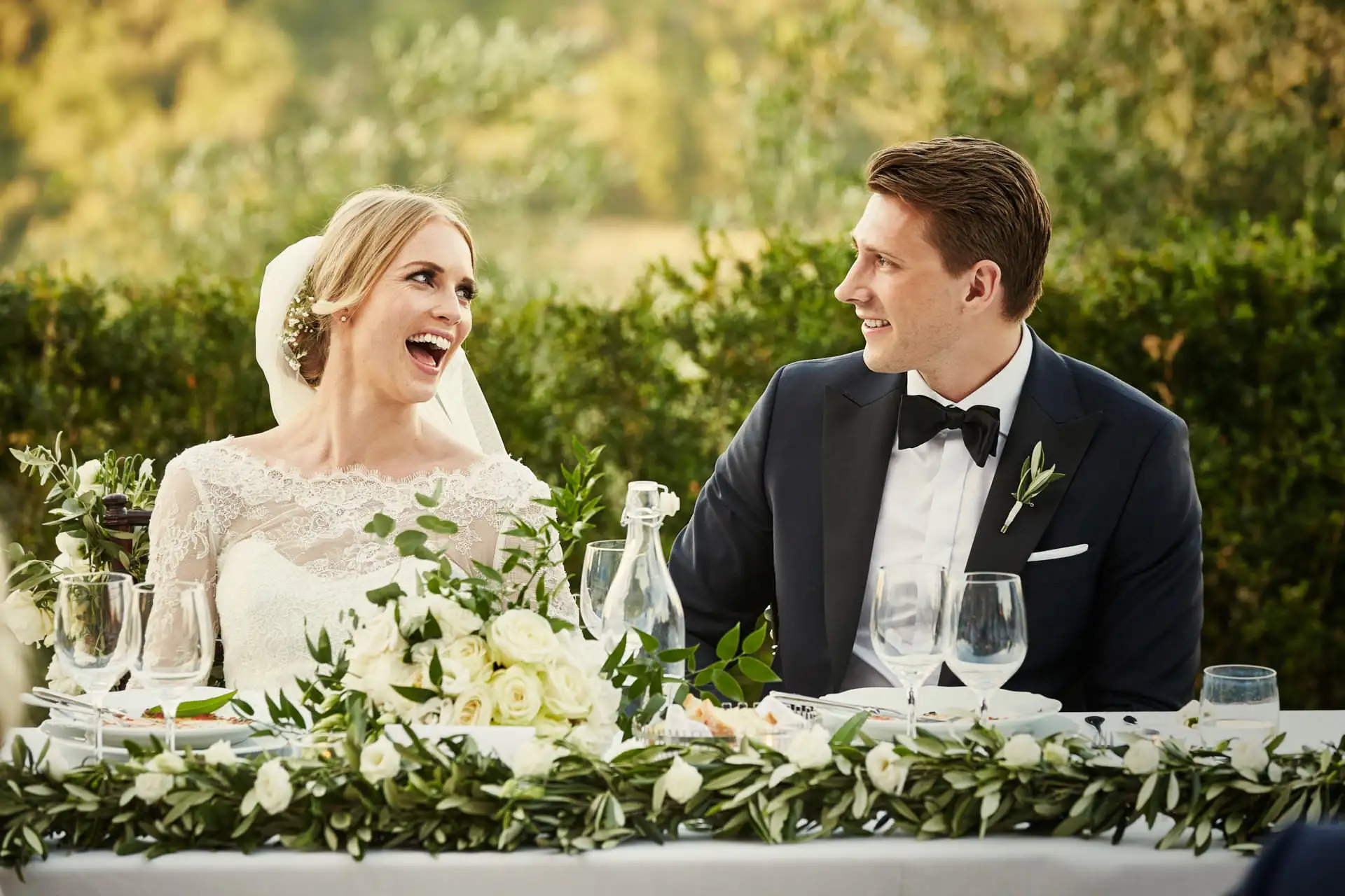 italy wedding reception decor