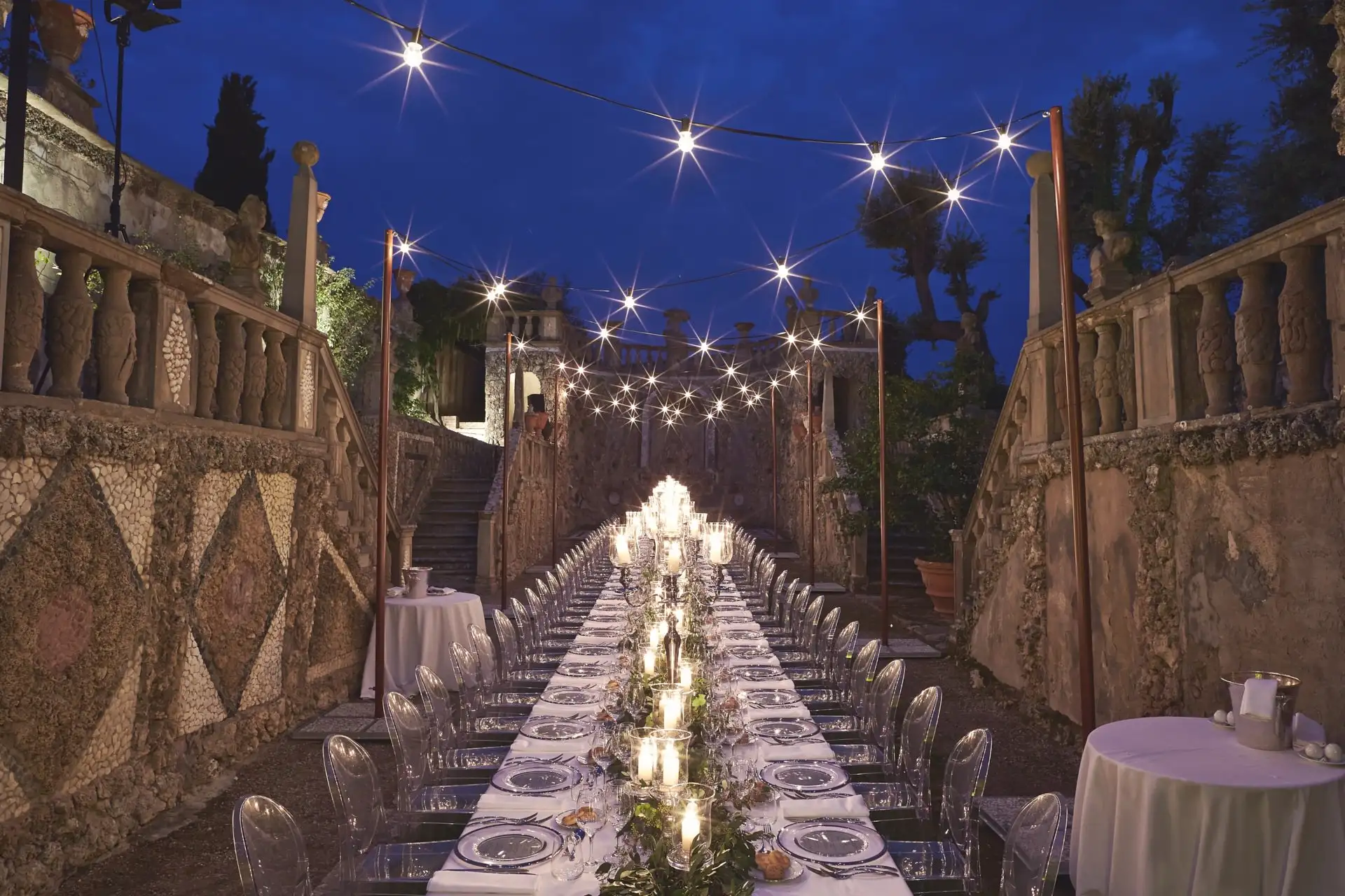 italy wedding reception decor