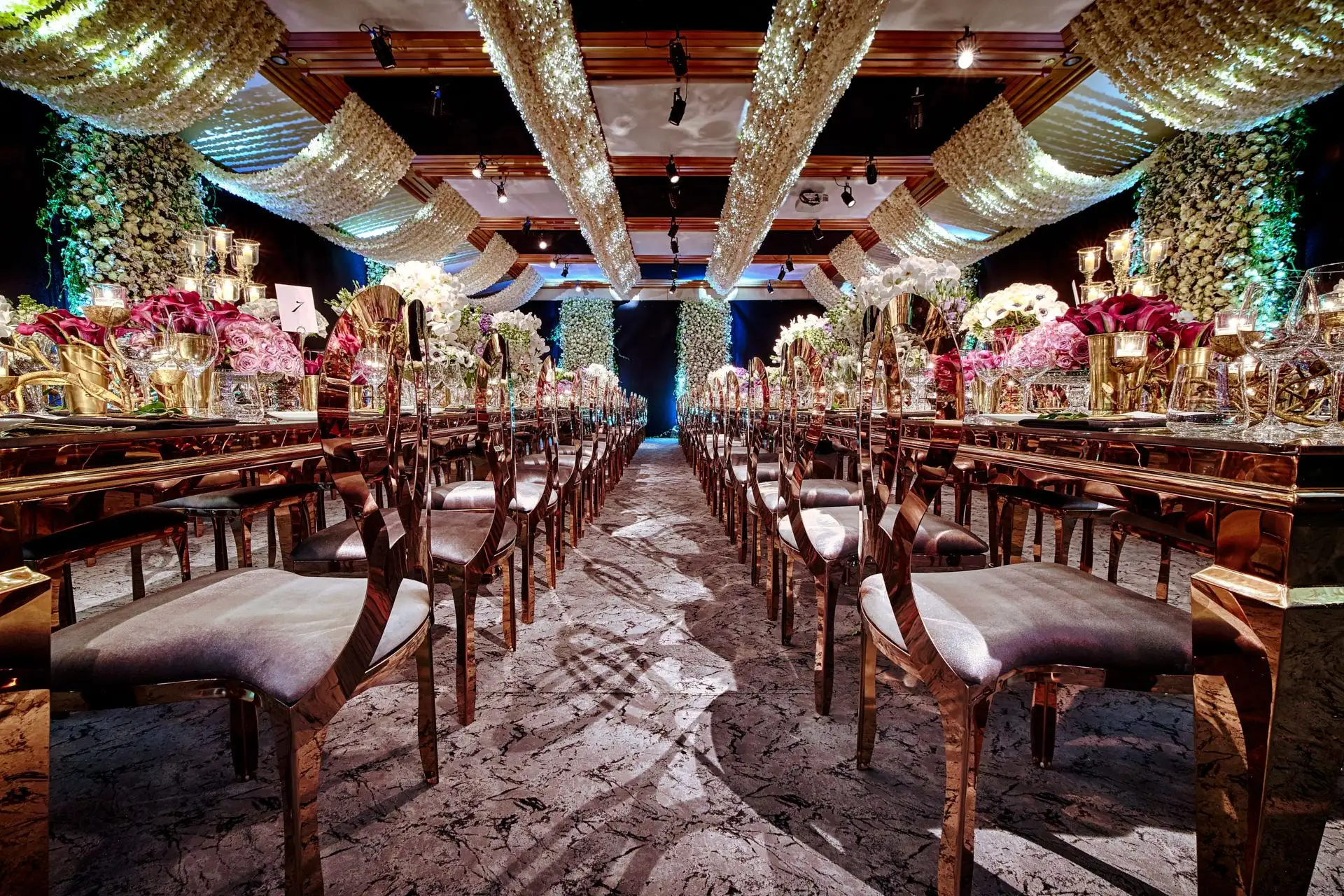 italy wedding reception decor
