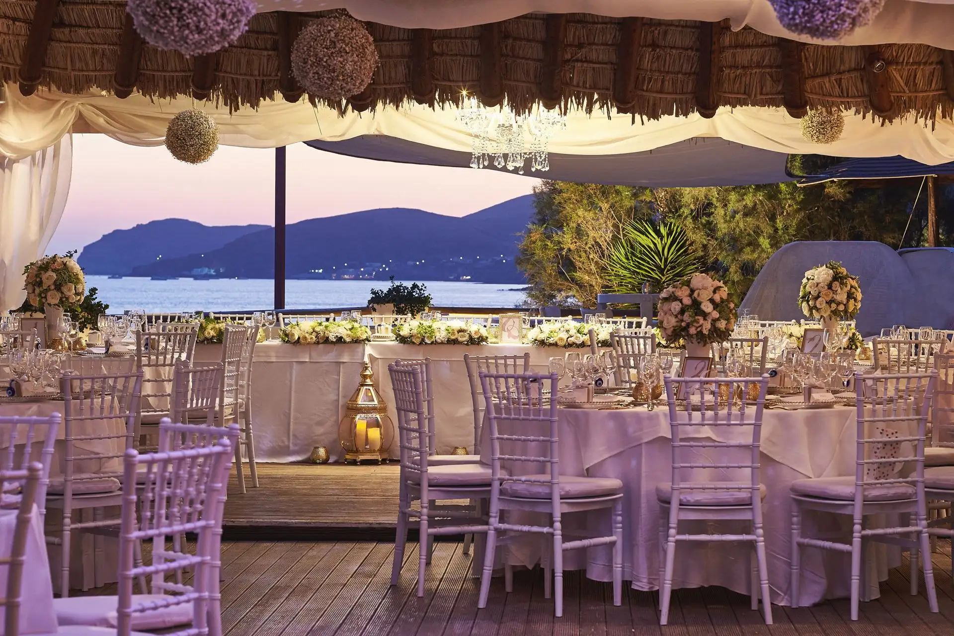 italy wedding reception decor