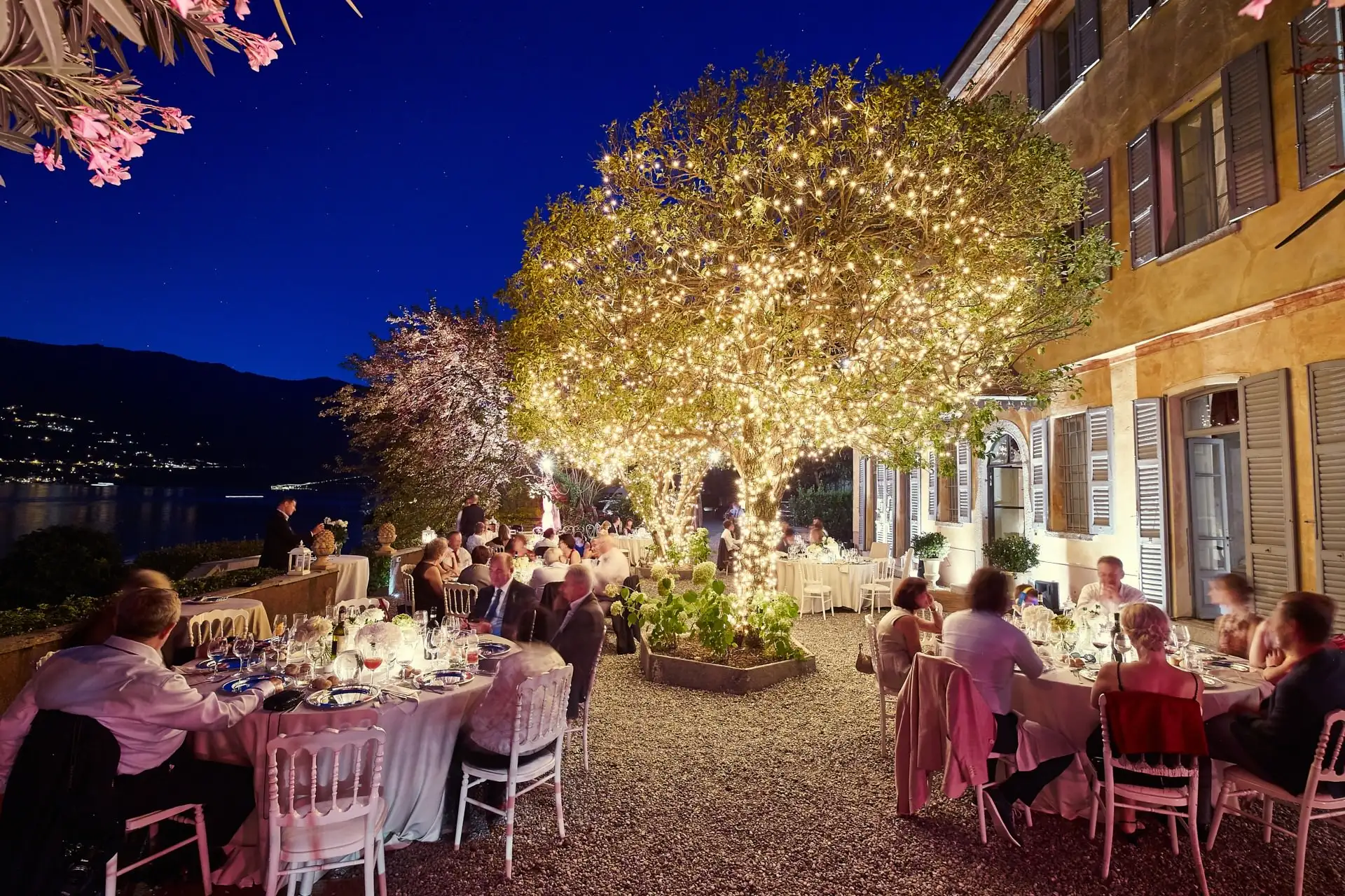 italy wedding reception decor