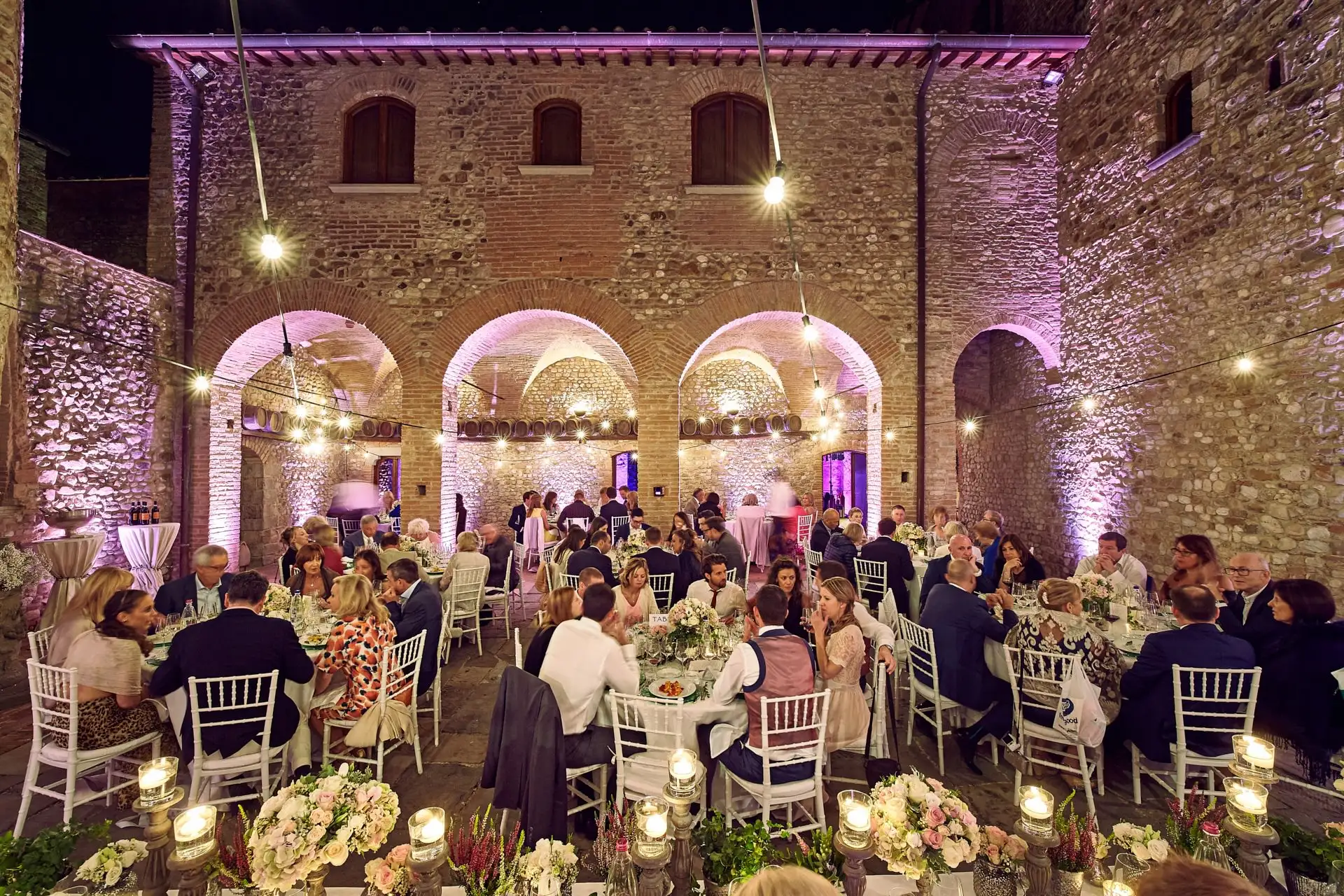 italy wedding reception decor