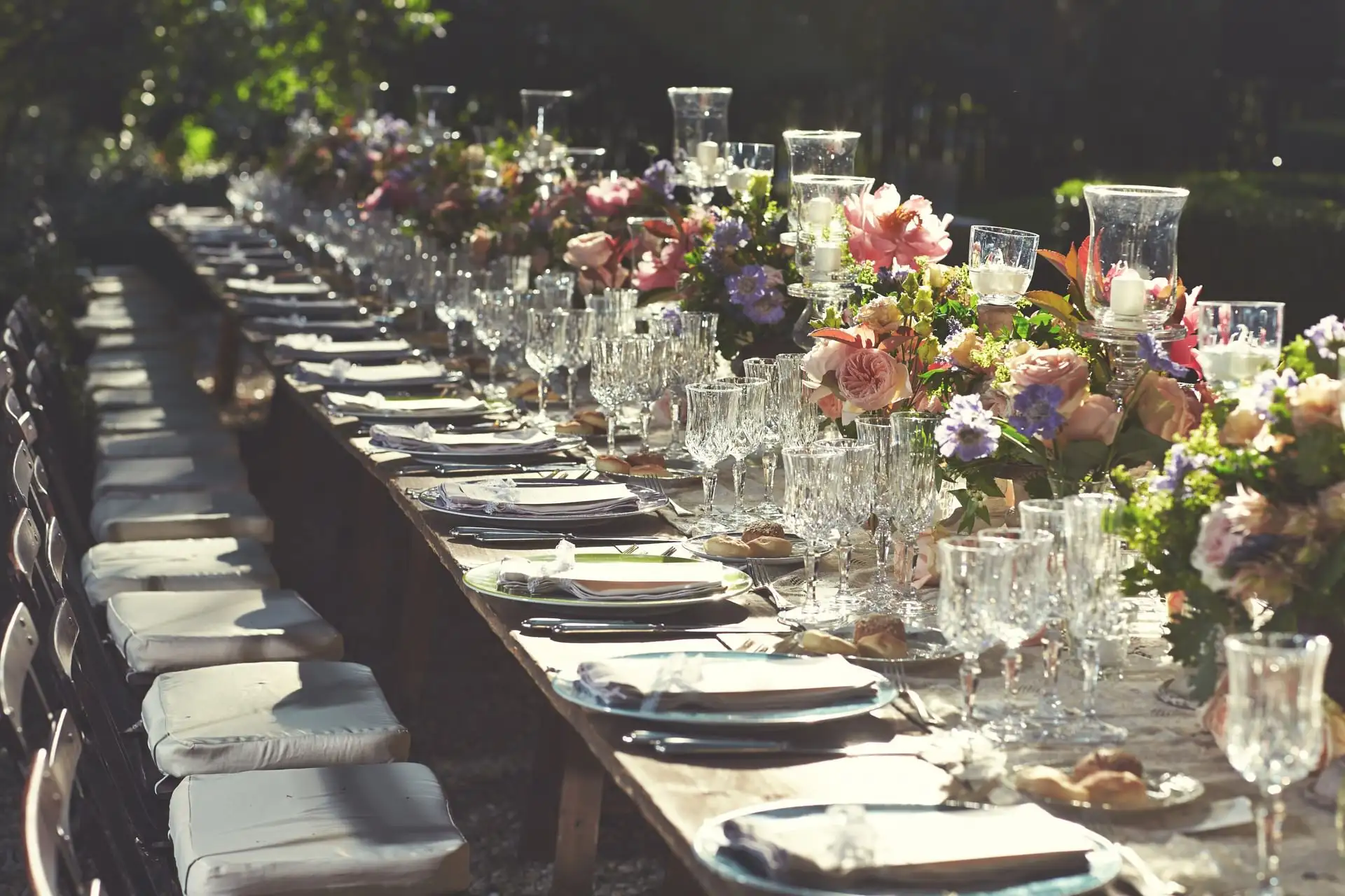 italy wedding reception decor