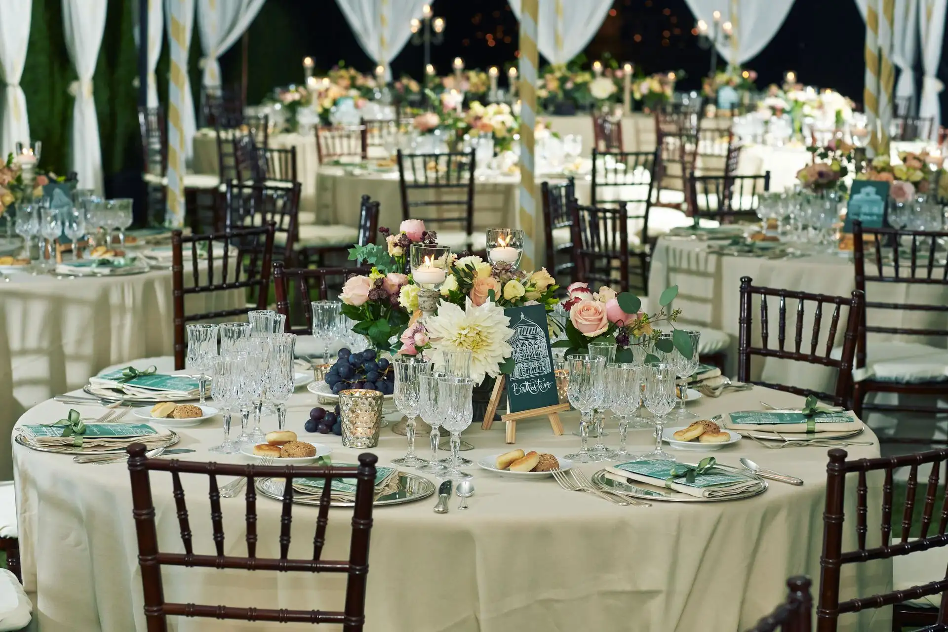 italy wedding reception decor