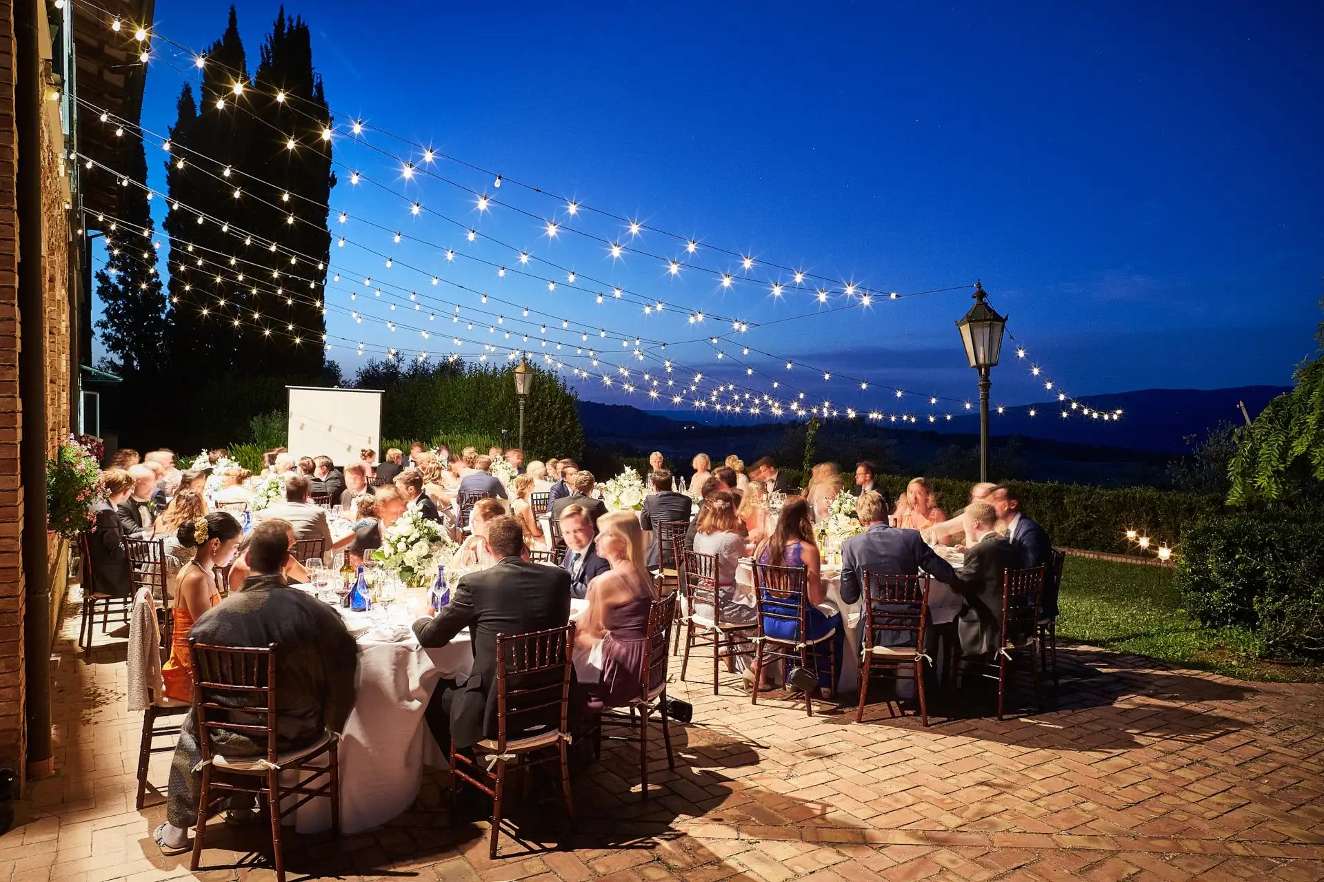 italy wedding reception decor