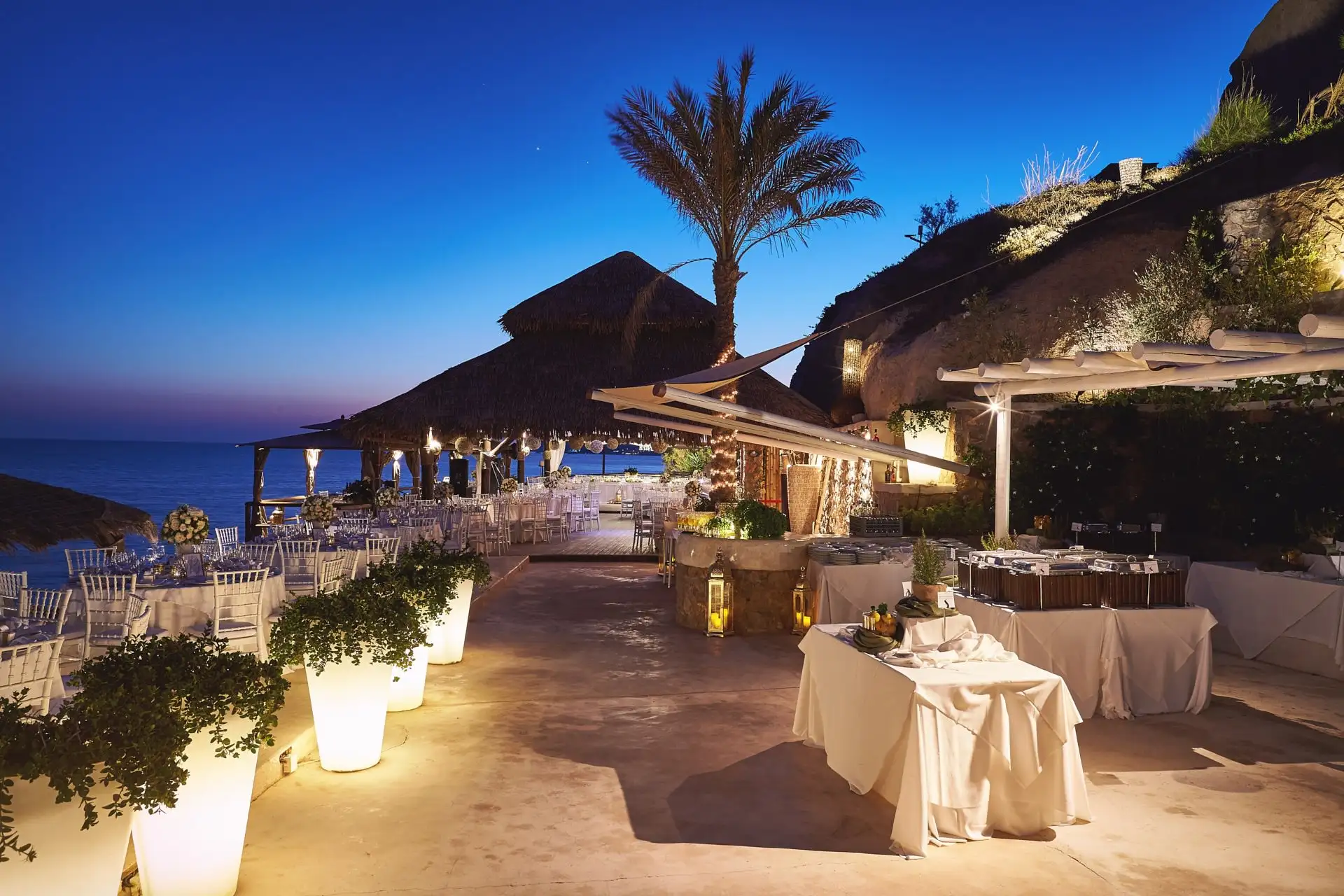 italy wedding reception decor