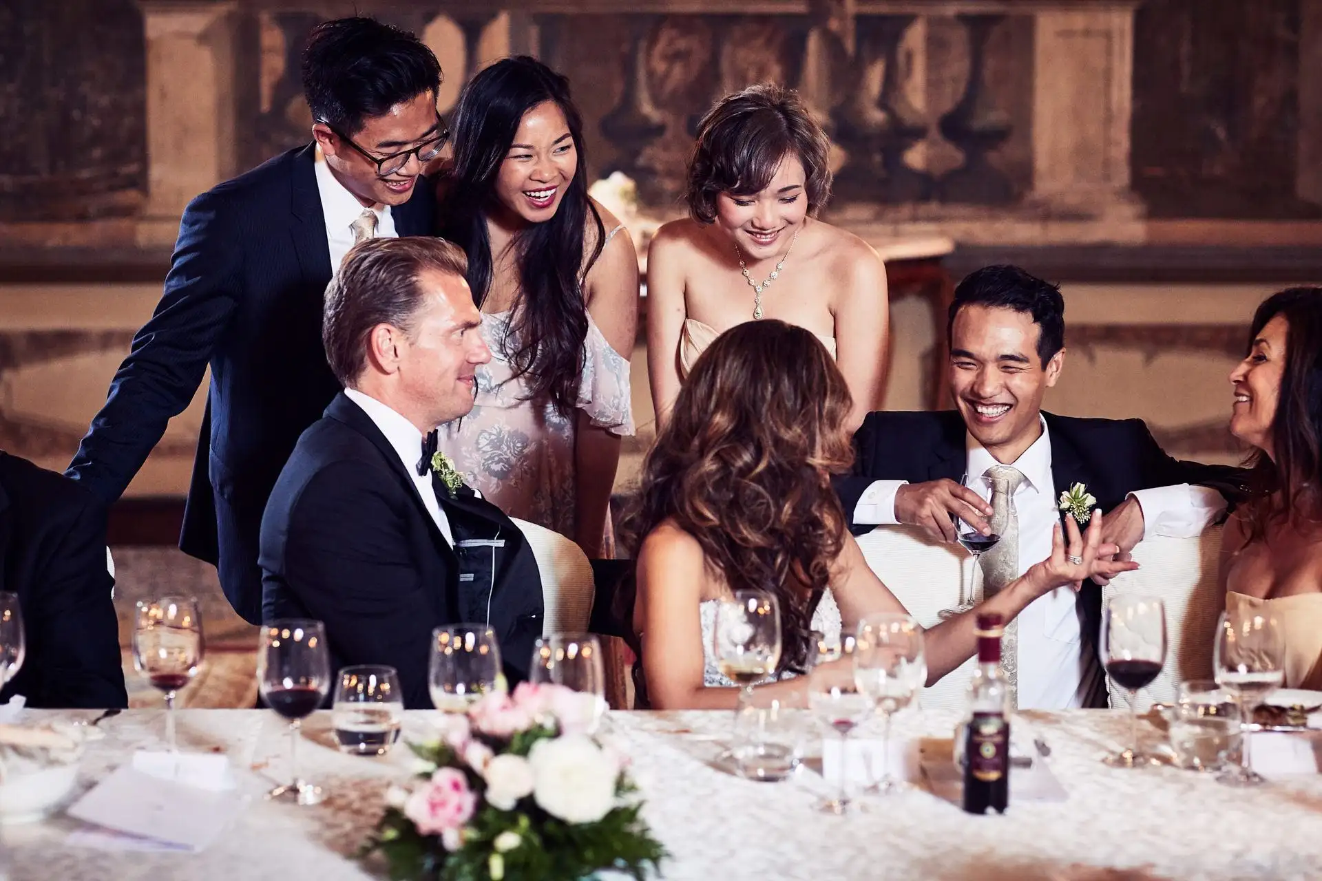 italy wedding reception decor
