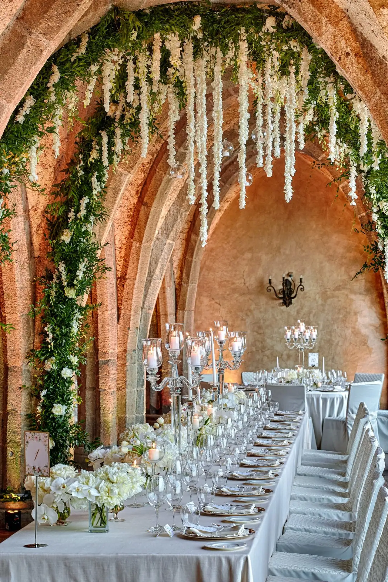 italy wedding reception decor