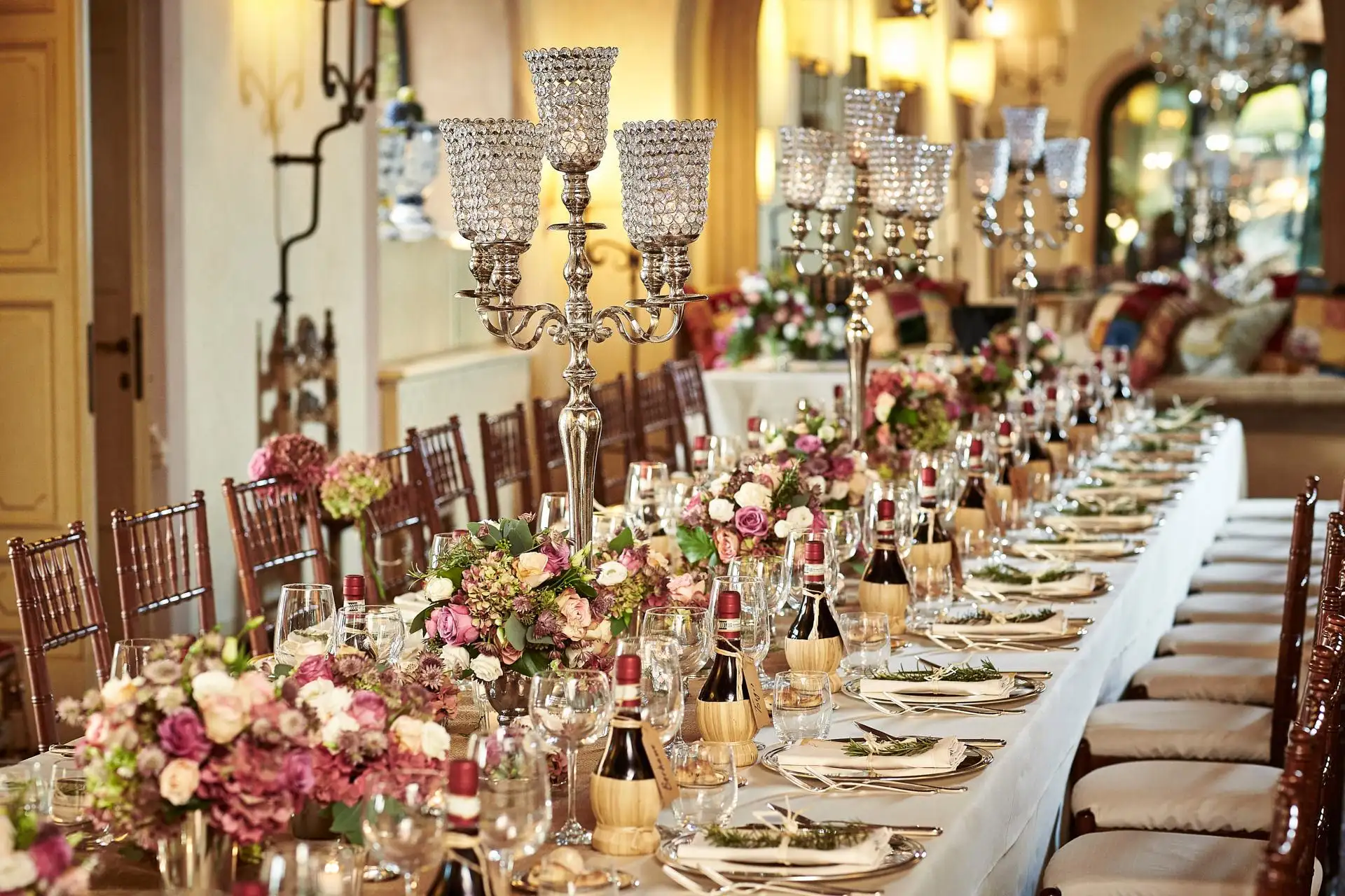 italy wedding reception decor