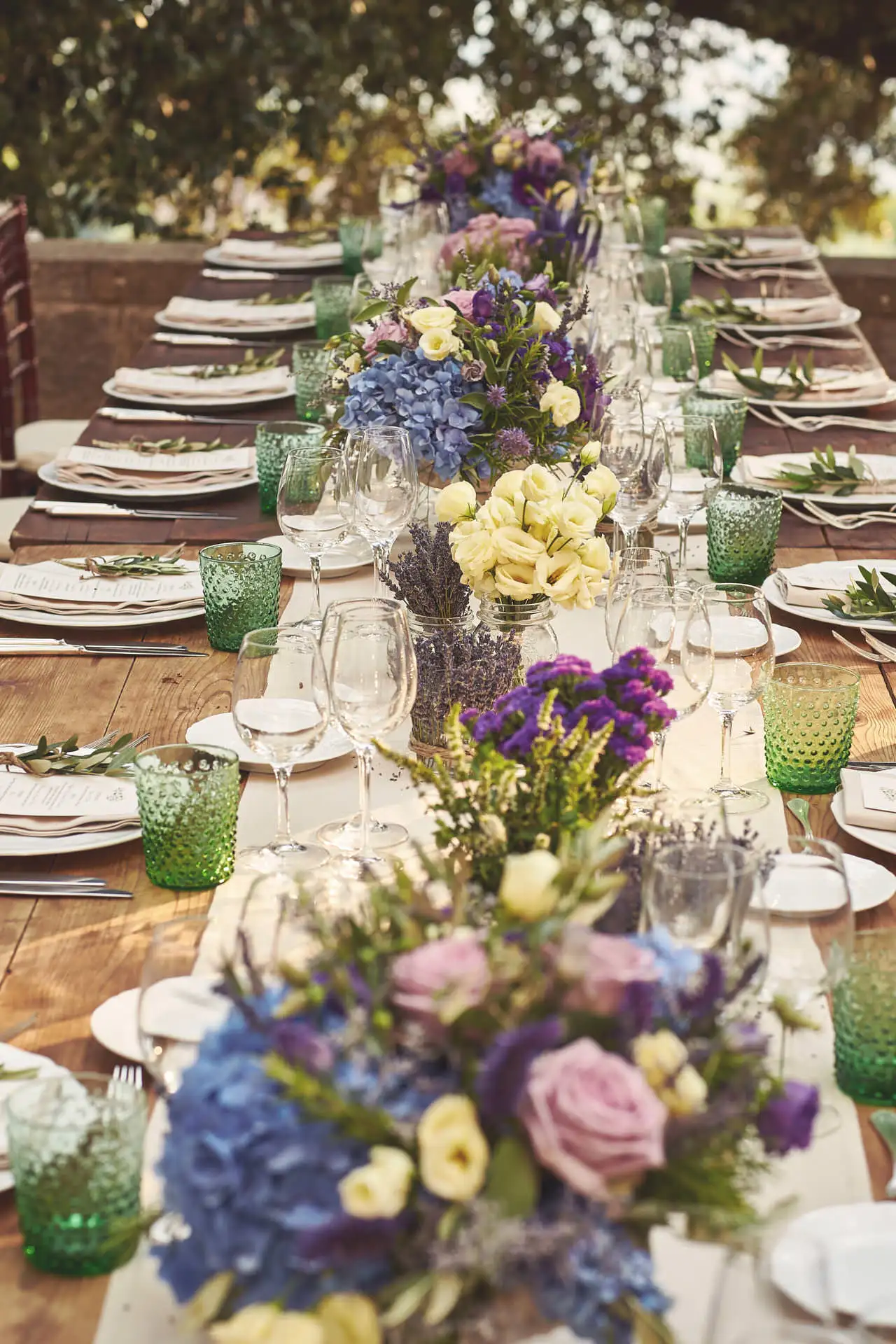 italy wedding reception decor