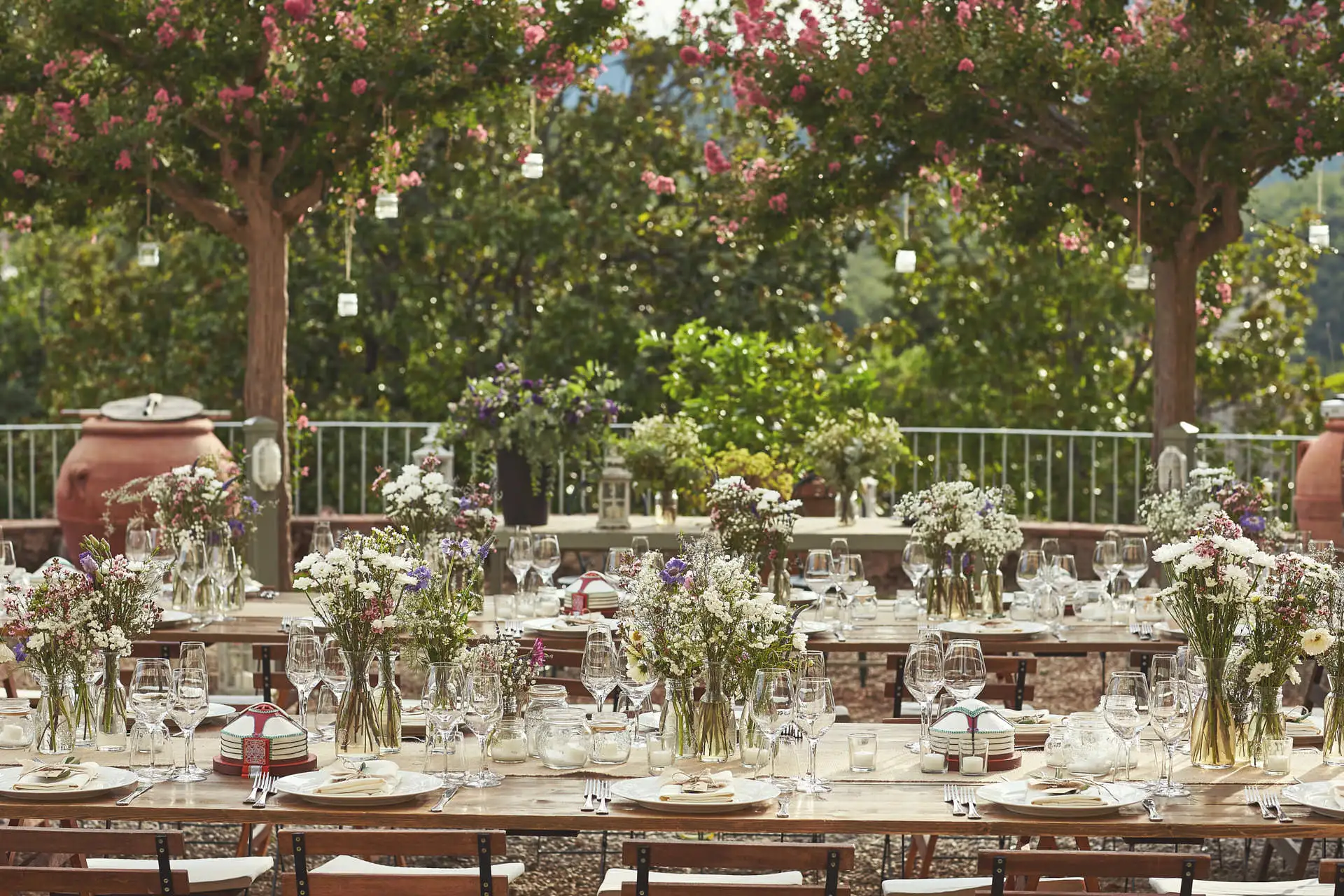 italy wedding reception decor