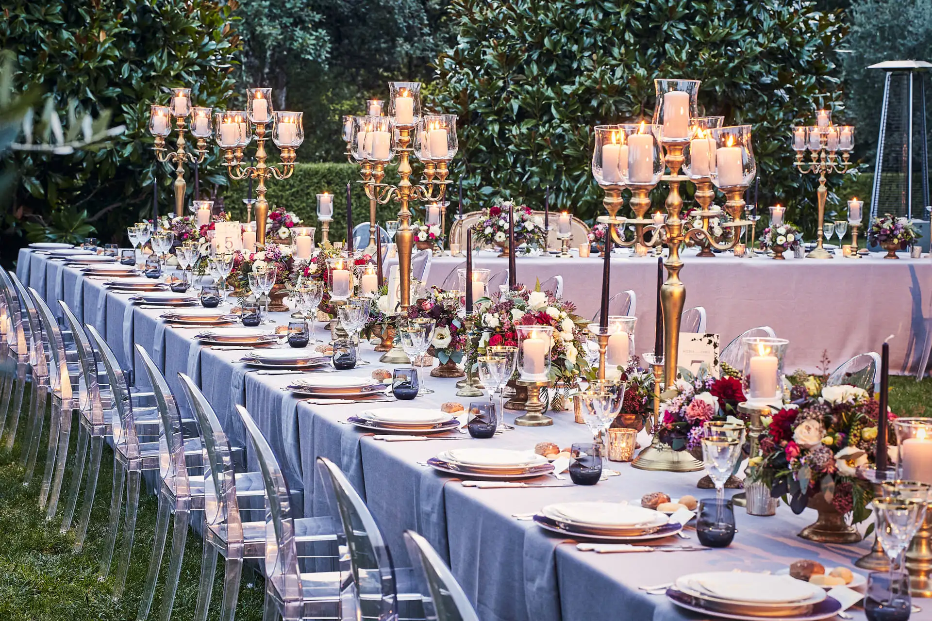 italy wedding reception decor