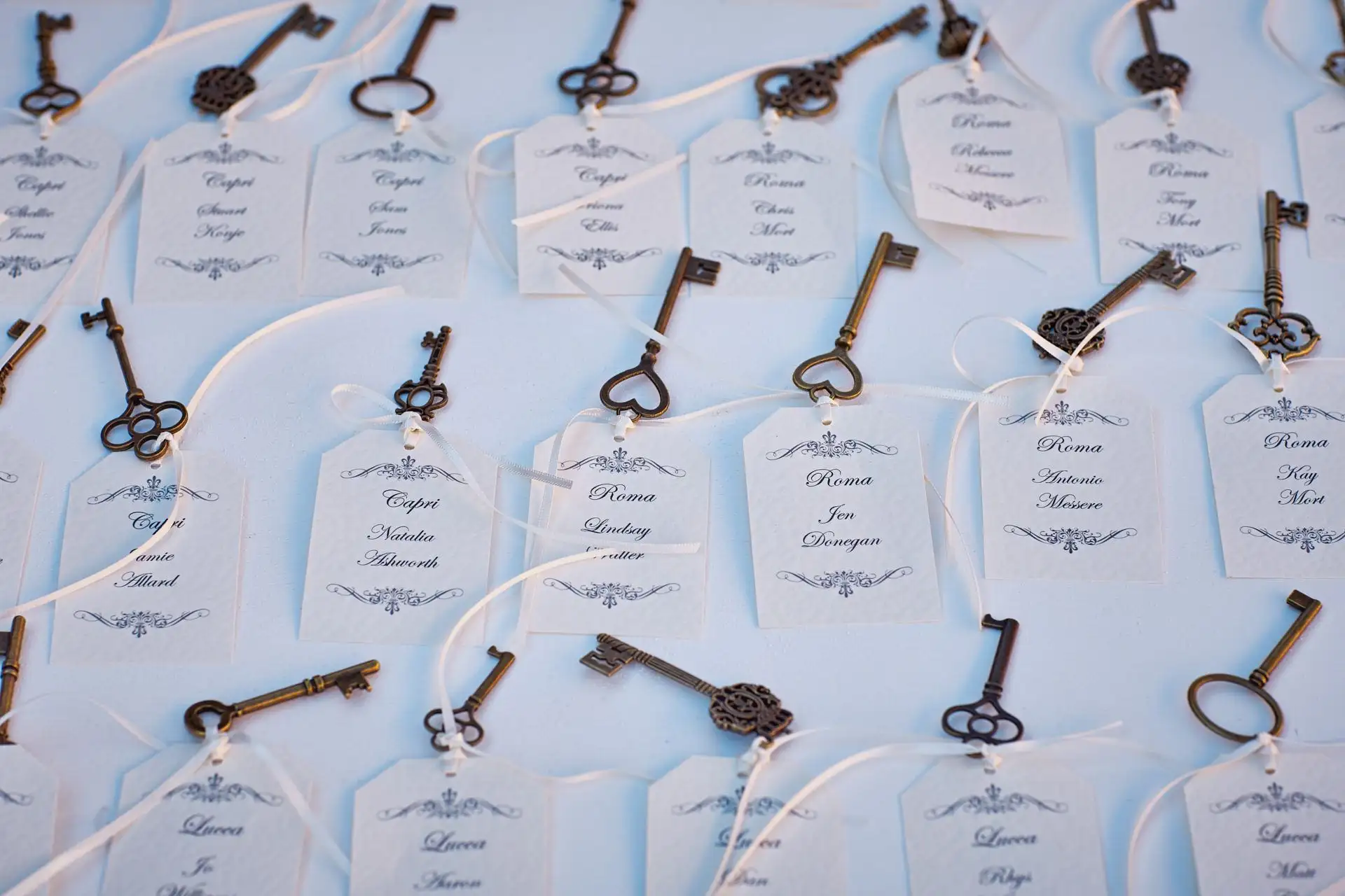 italy wedding reception decor