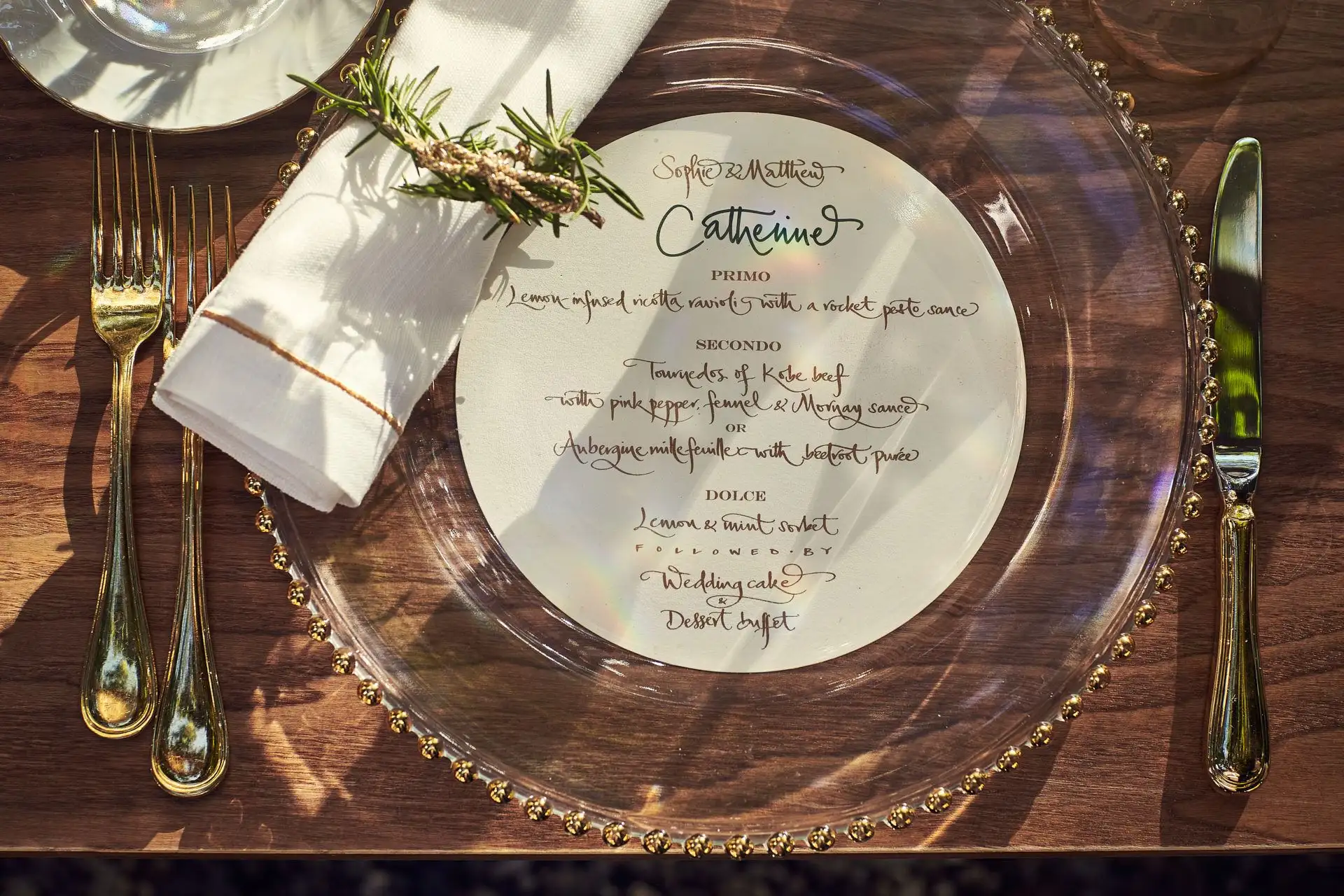 italy wedding reception decor