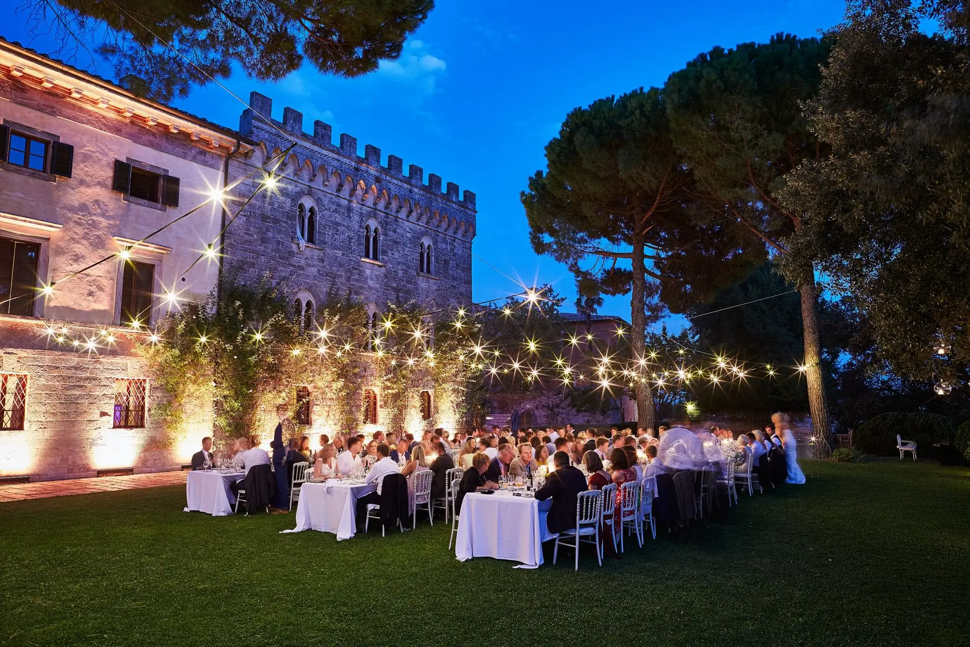 italy wedding reception decor