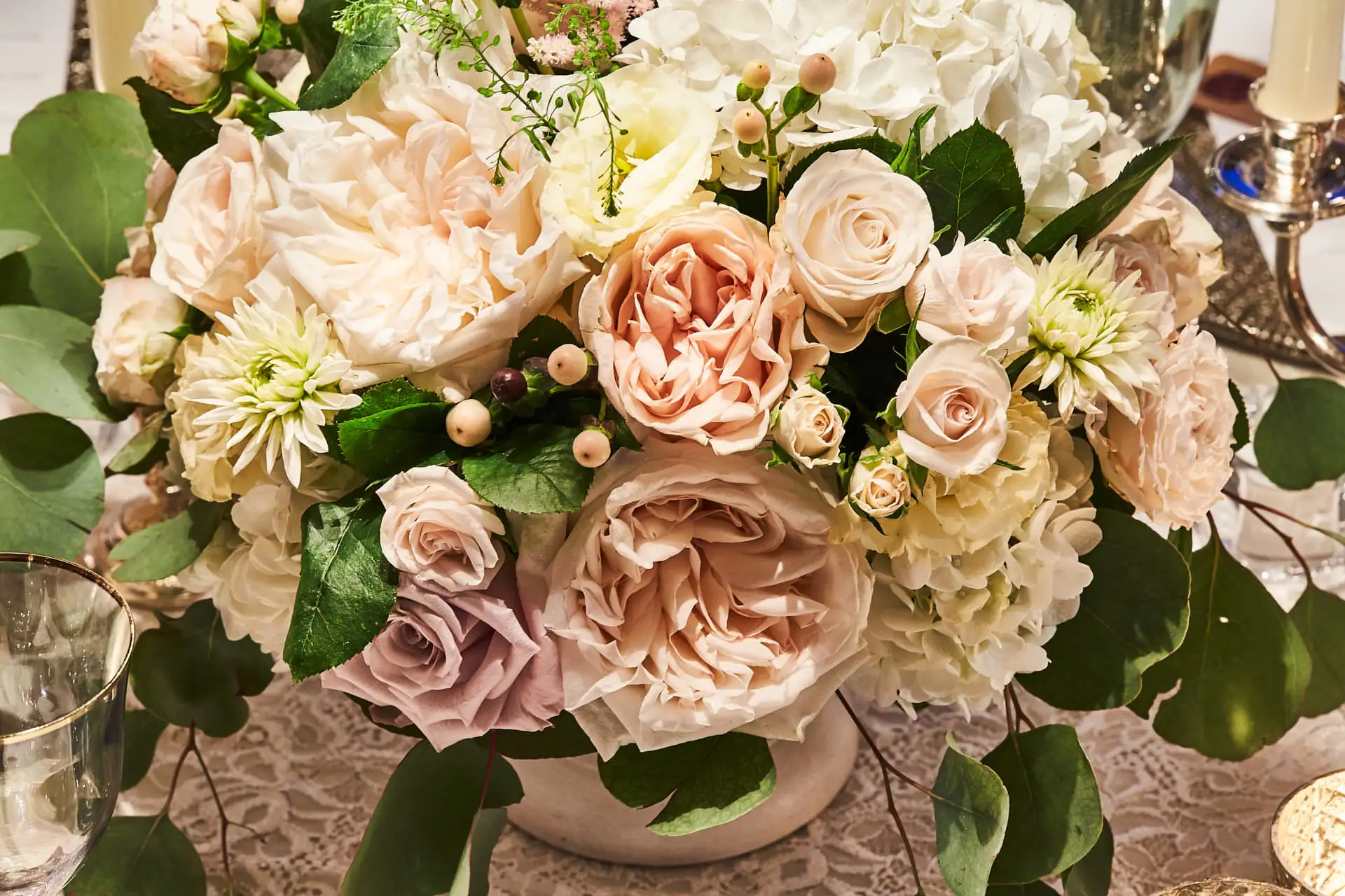 italy wedding reception decor