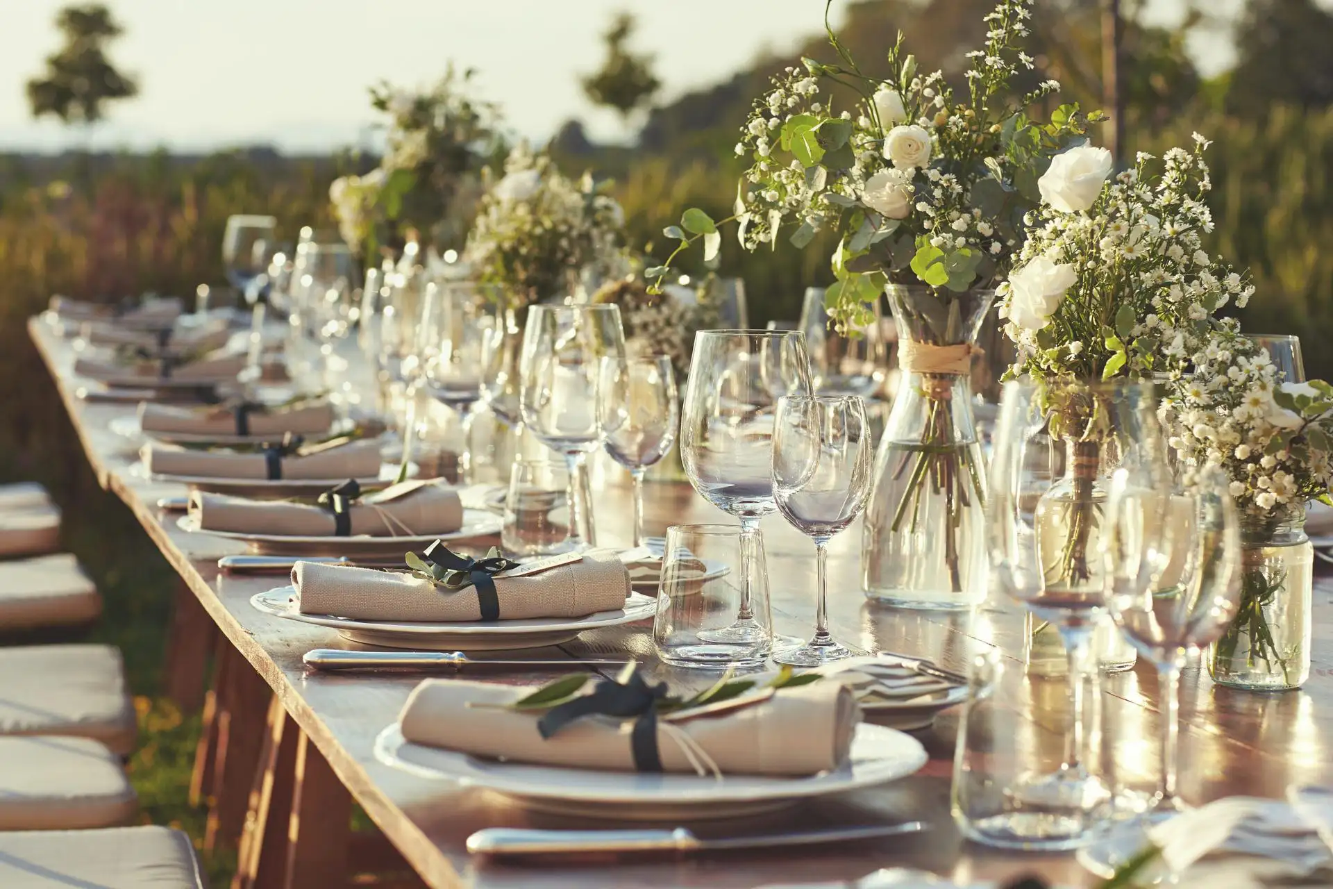 italy wedding reception decor