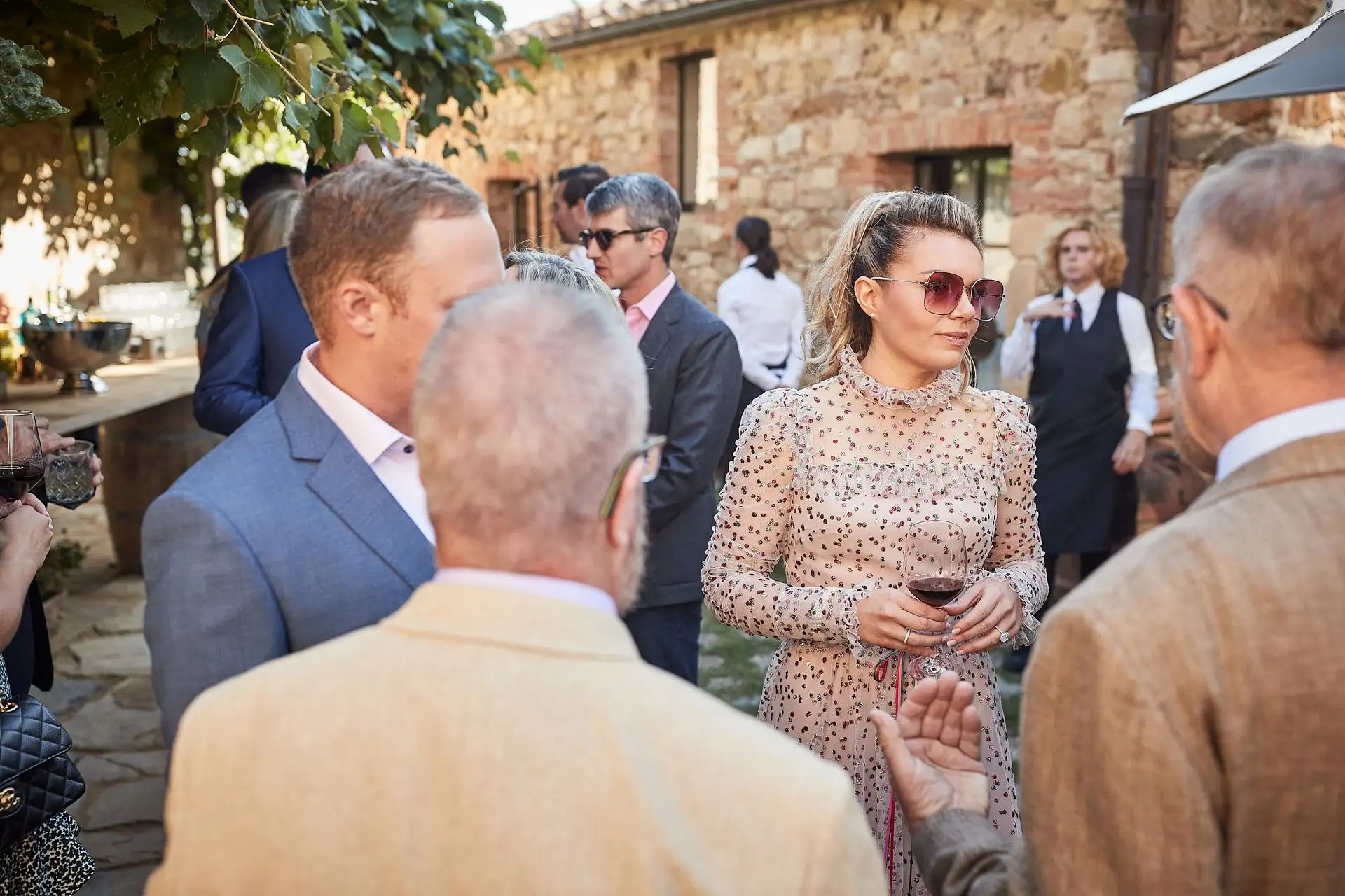 castello di vicarello wedding welcome dinner