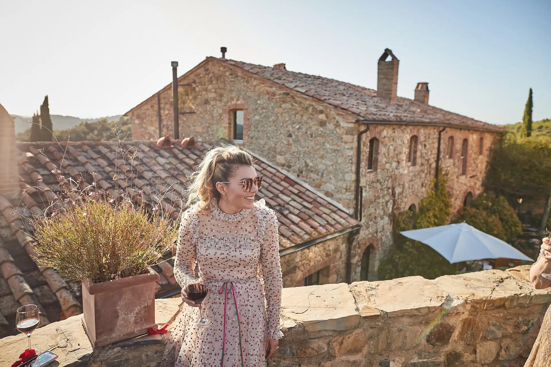 castello di vicarello wedding welcome dinner