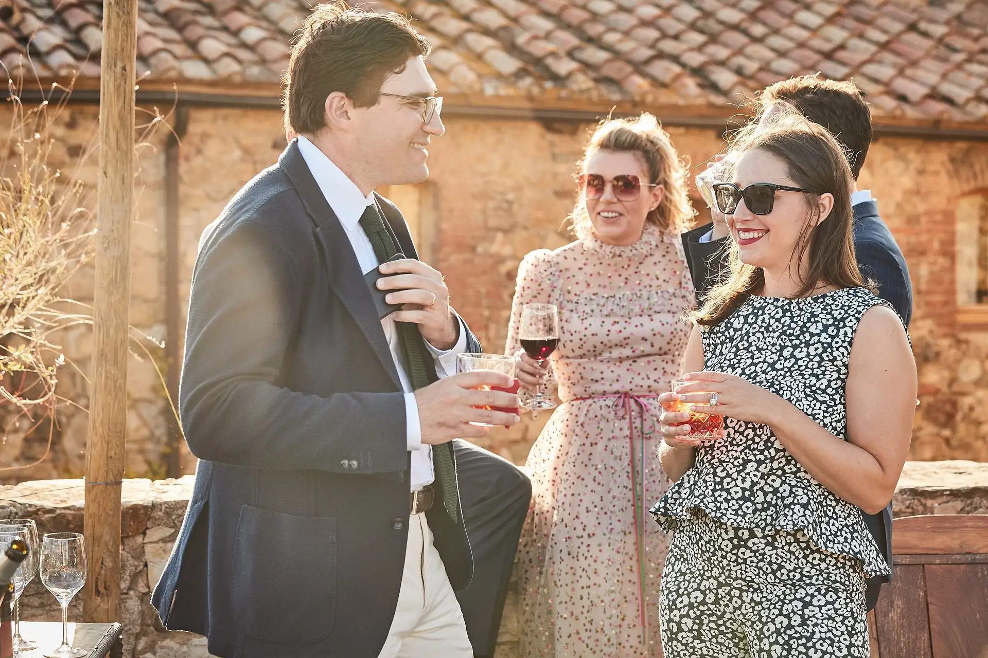 castello di vicarello wedding welcome dinner