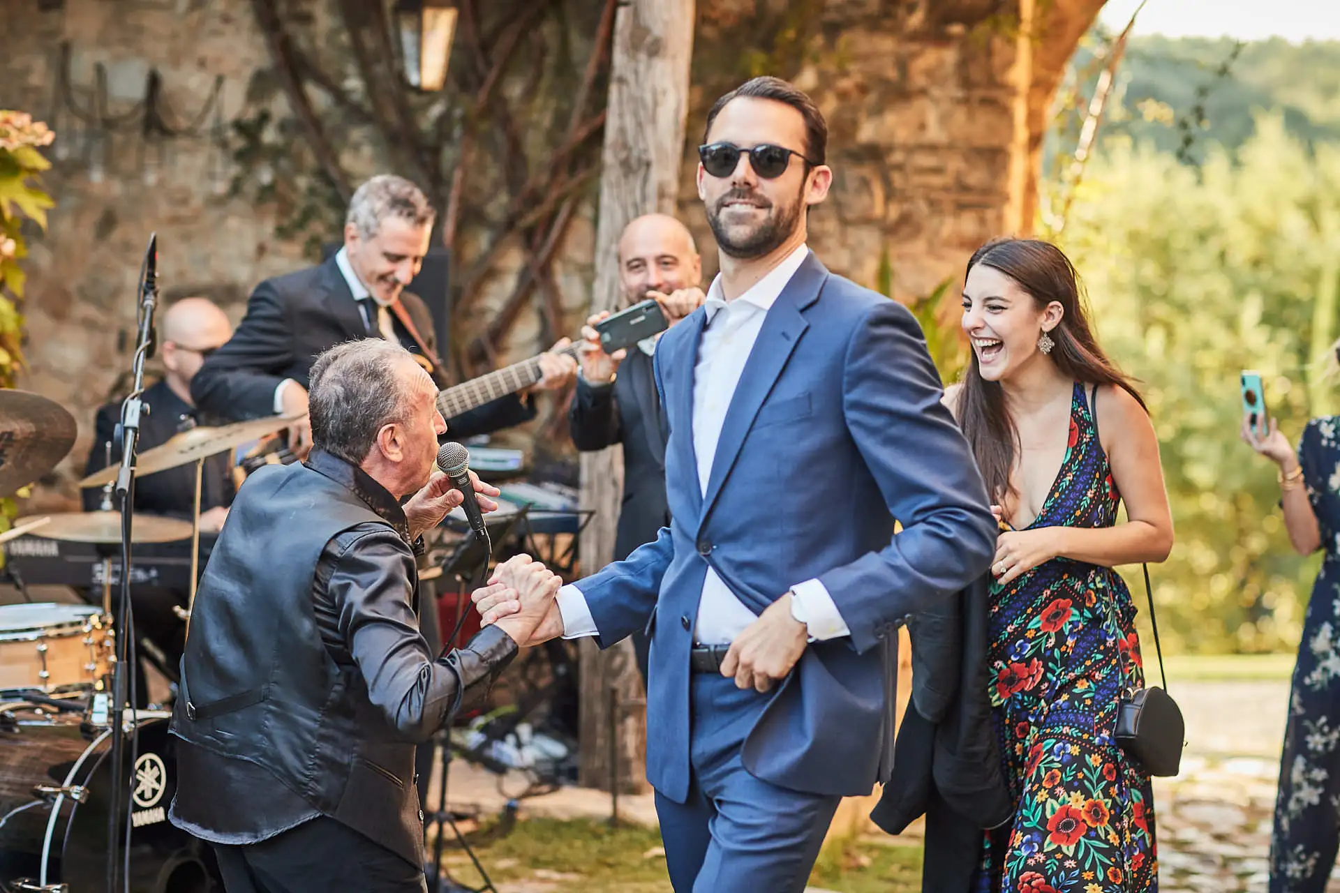 castello di vicarello wedding welcome dinner