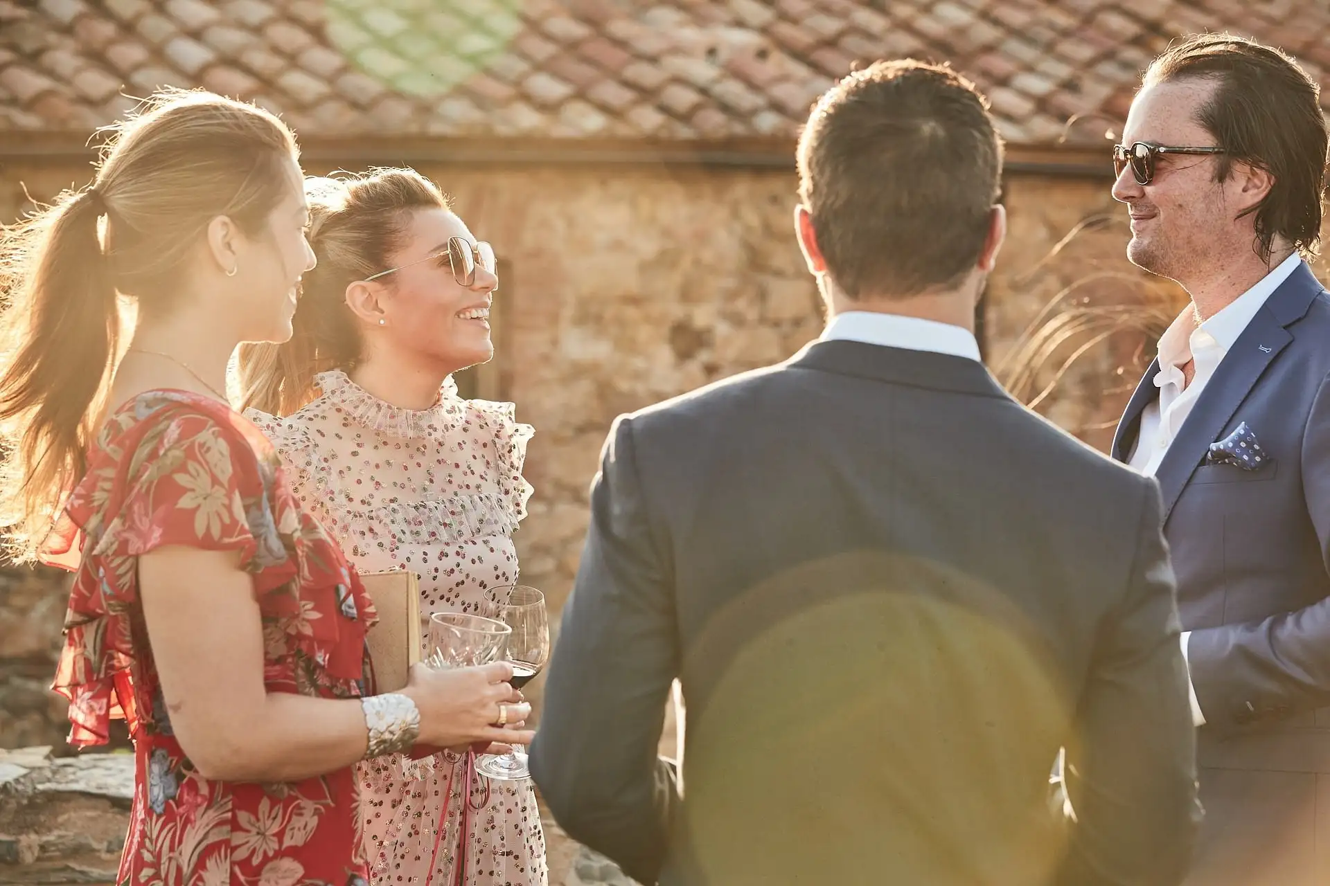 castello di vicarello wedding welcome dinner