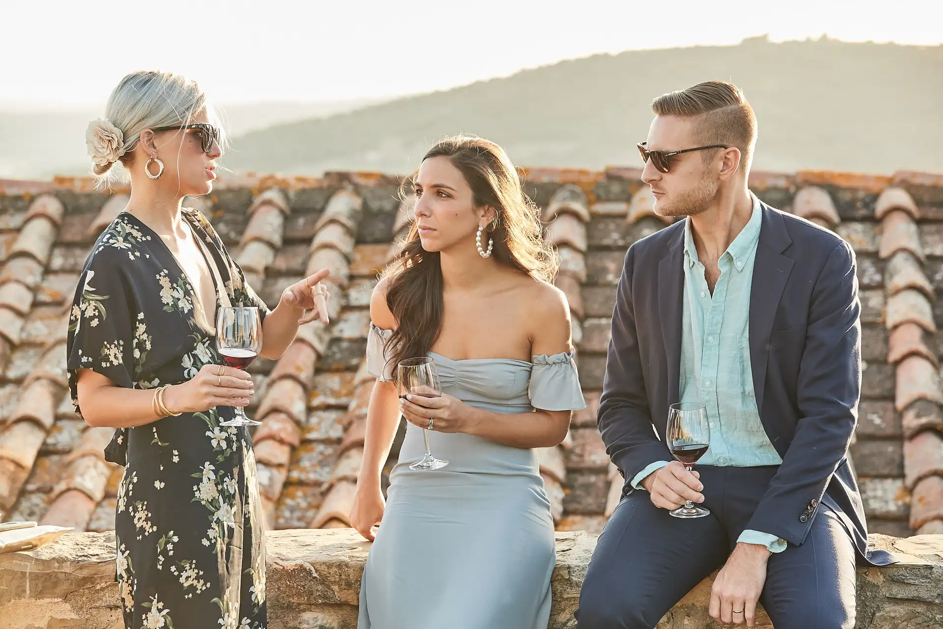 castello di vicarello wedding welcome dinner