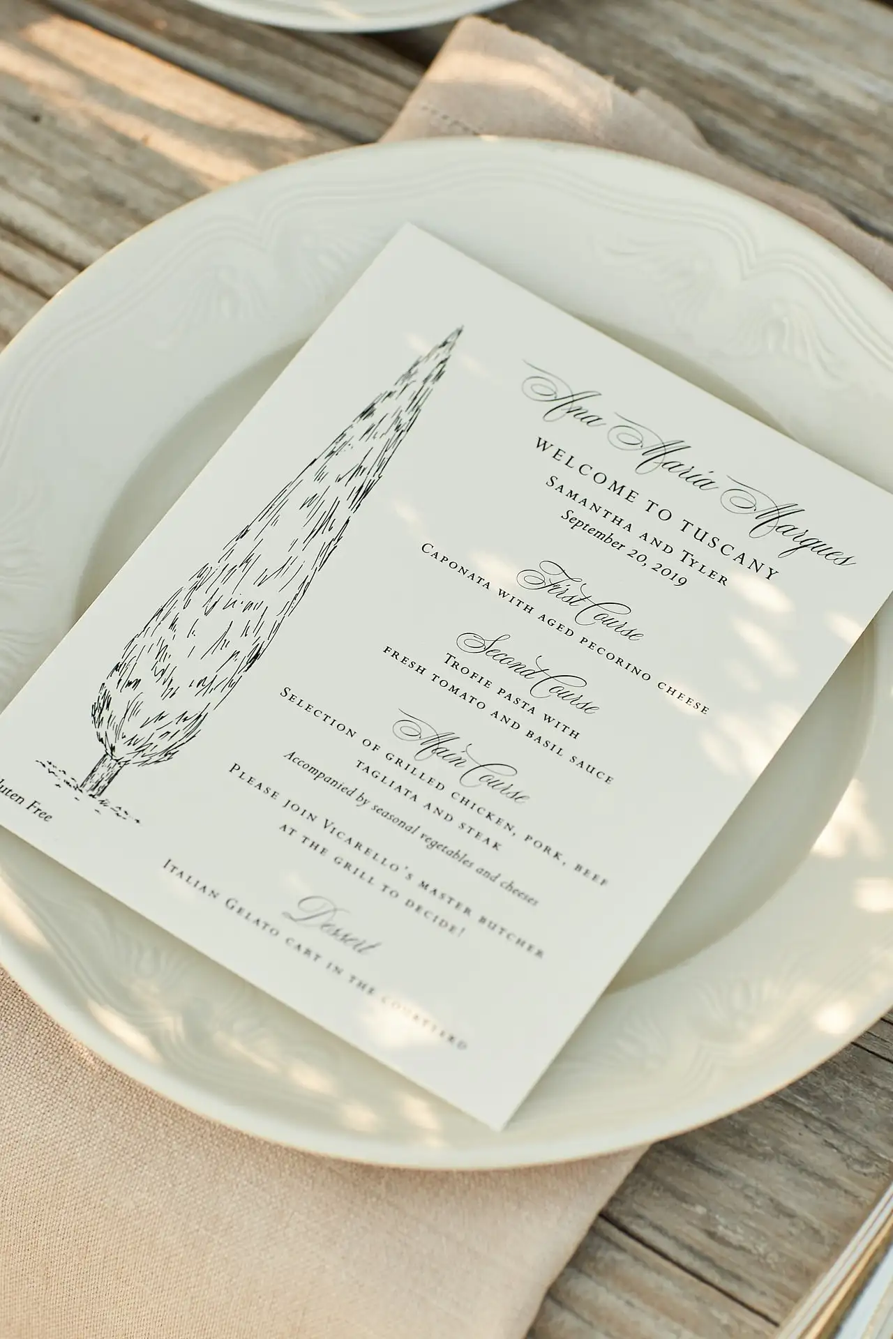 castello di vicarello wedding welcome dinner