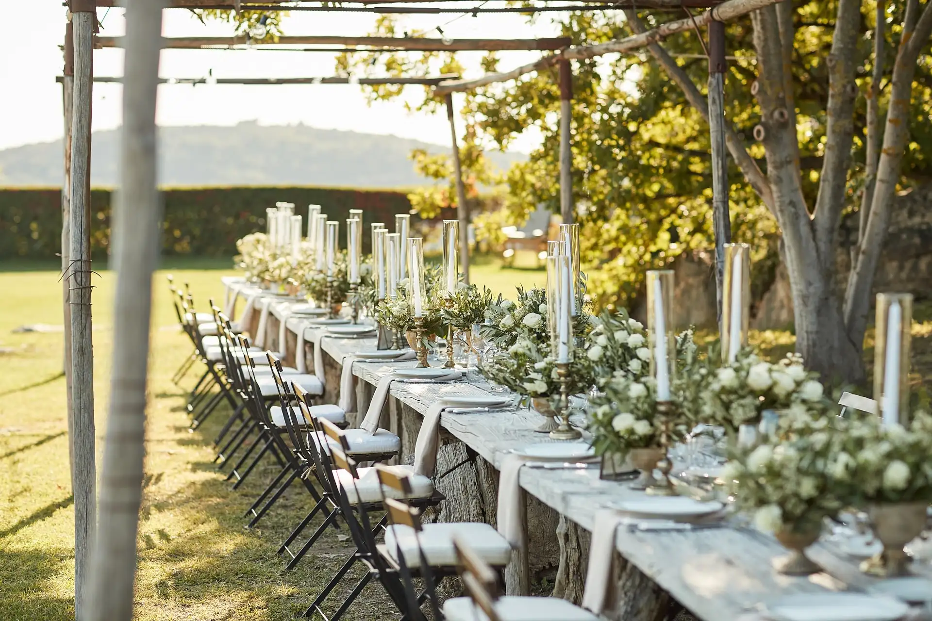 castello di vicarello wedding welcome dinner