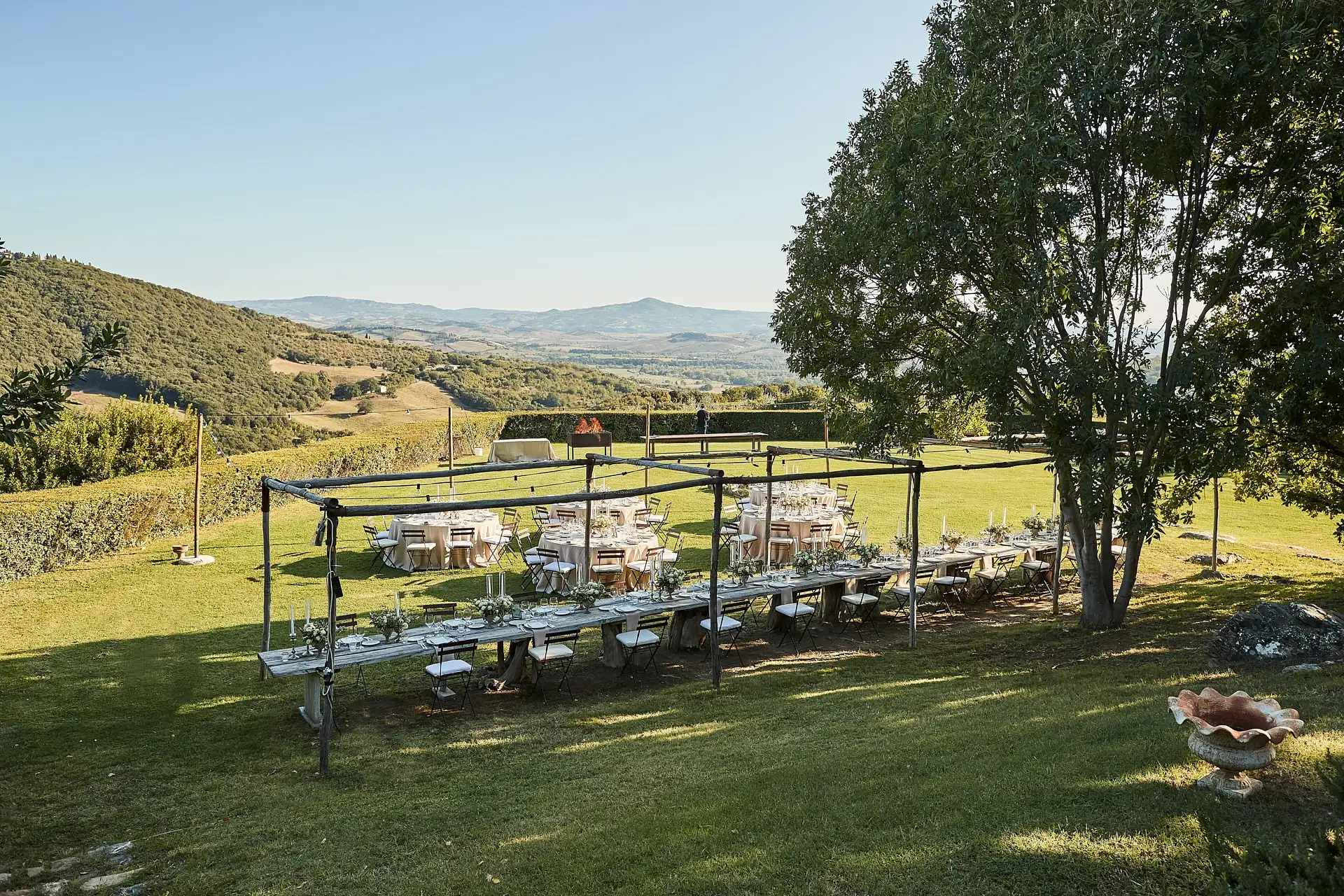 castello di vicarello wedding welcome dinner
