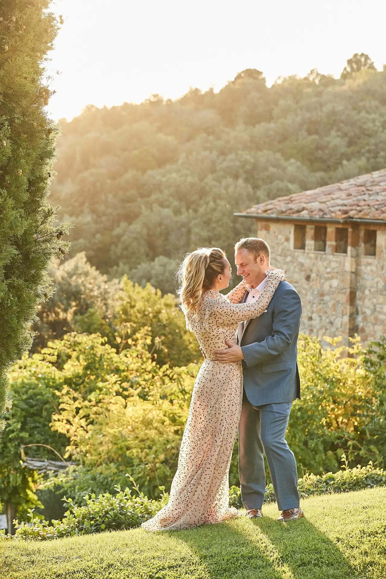 castello di vicarello wedding welcome dinner