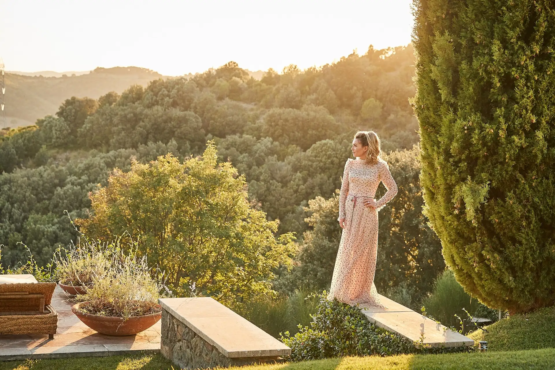 castello di vicarello wedding welcome dinner