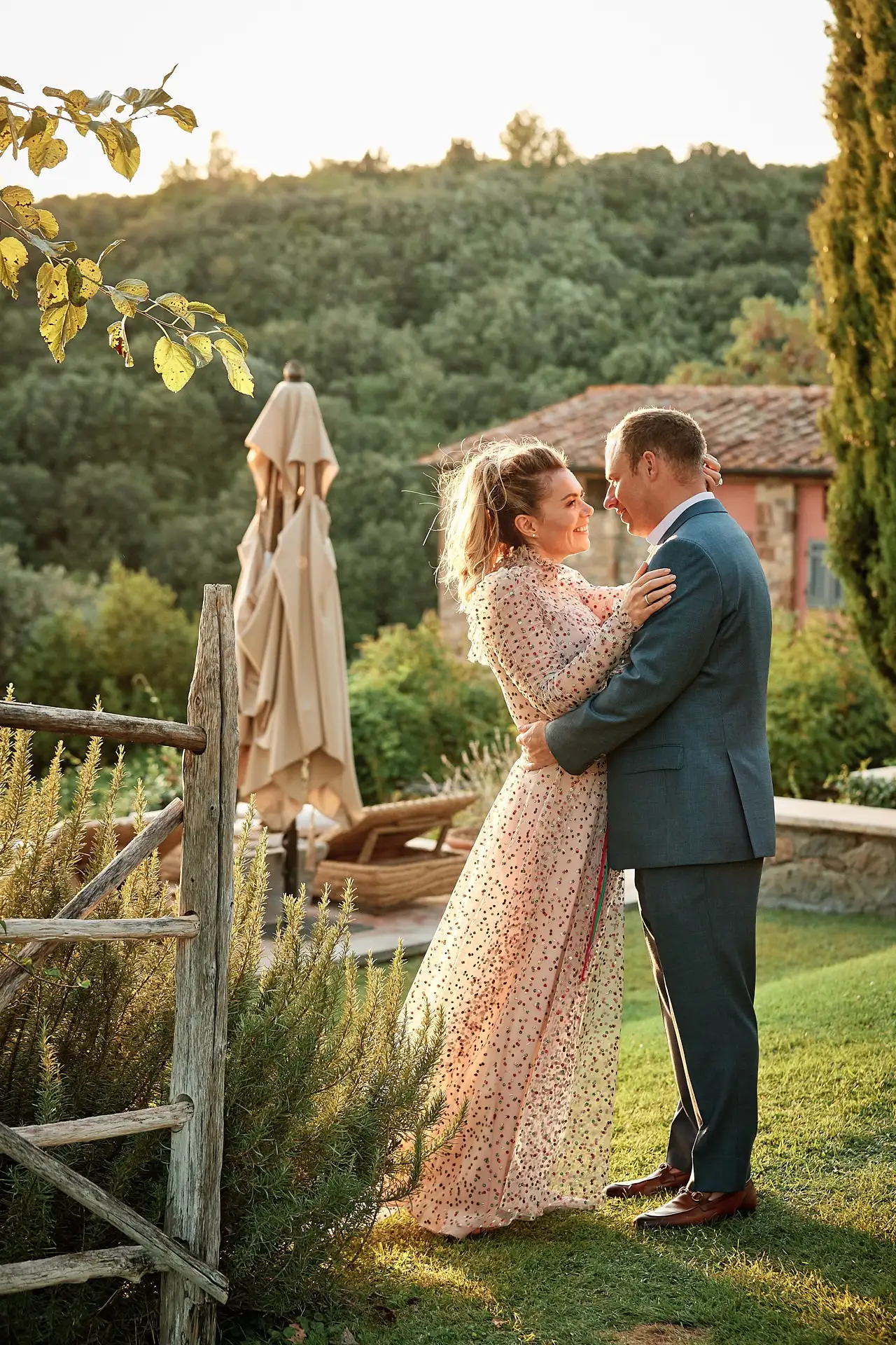 castello di vicarello wedding welcome dinner