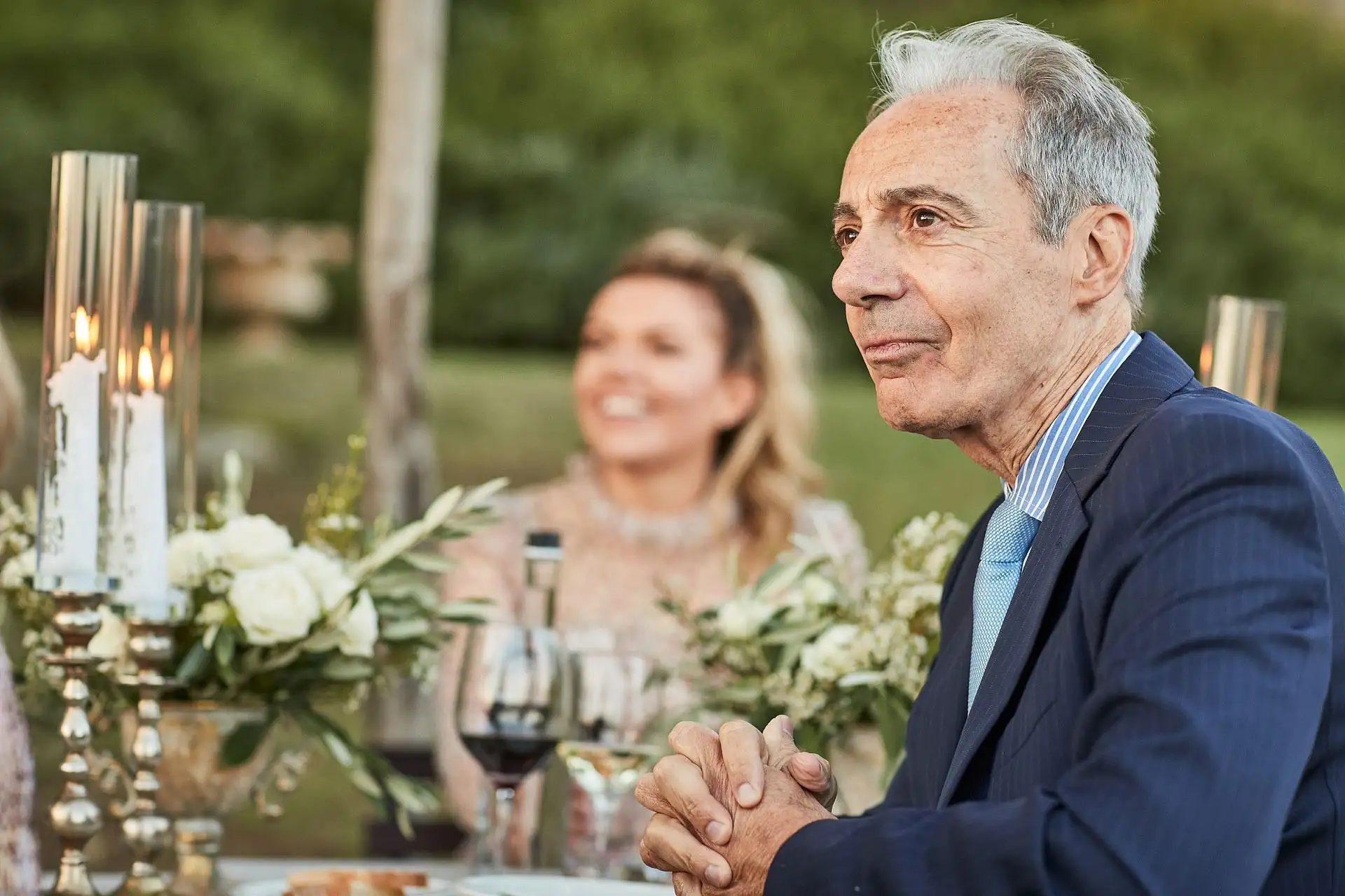castello di vicarello wedding welcome dinner