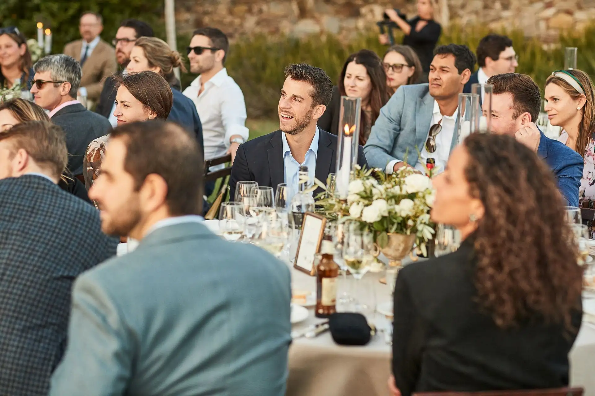 castello di vicarello wedding welcome dinner
