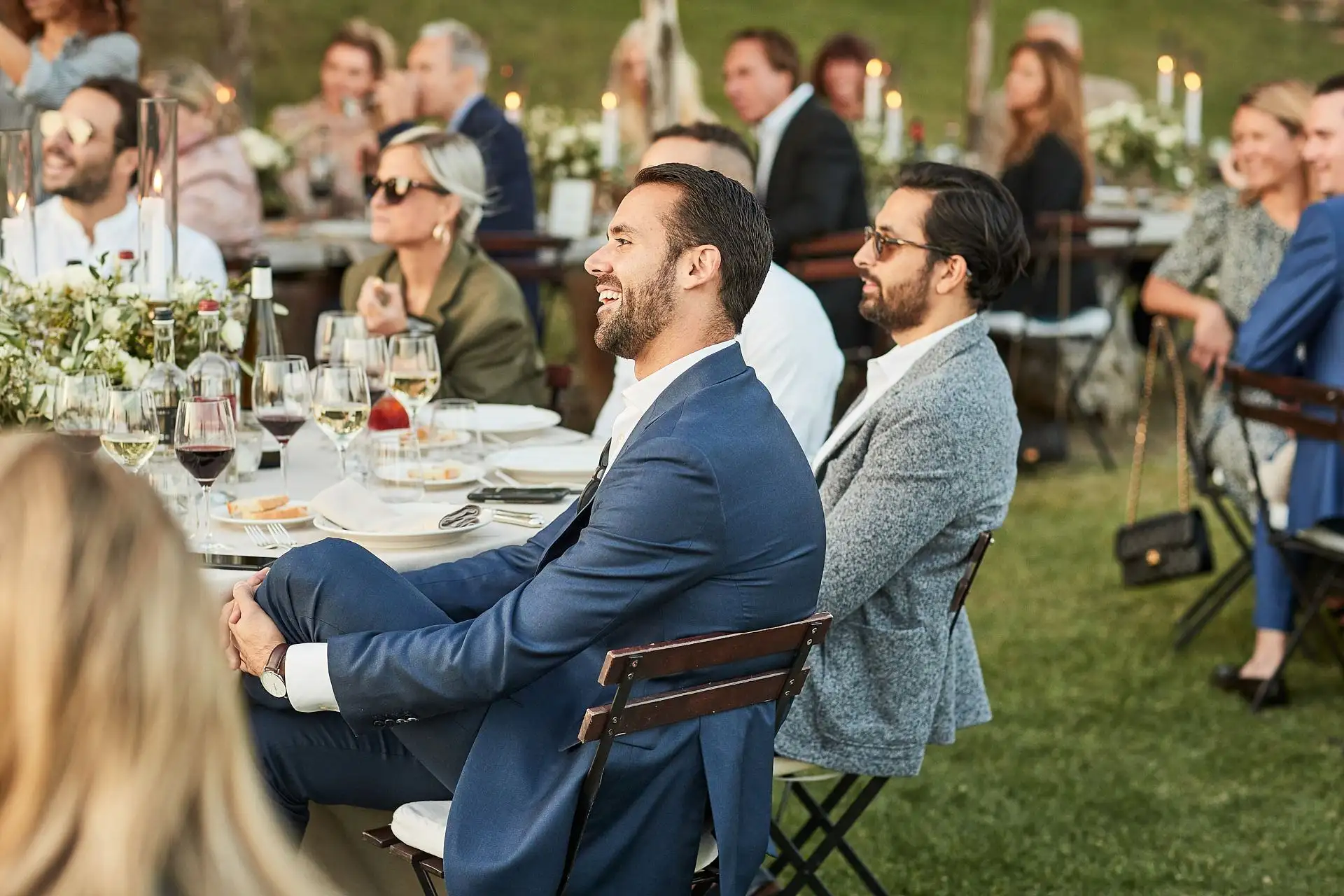 castello di vicarello wedding welcome dinner