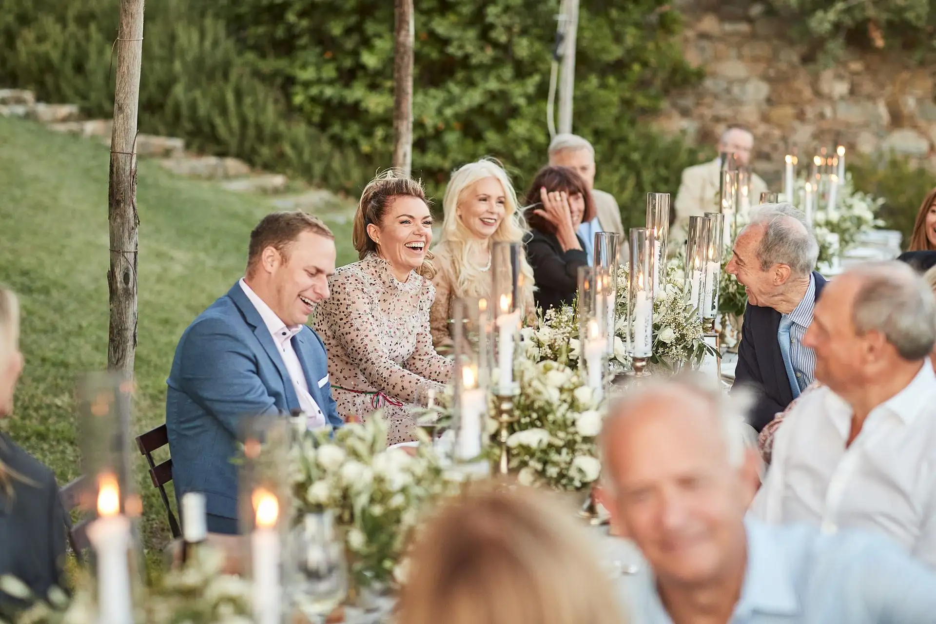 castello di vicarello wedding welcome dinner