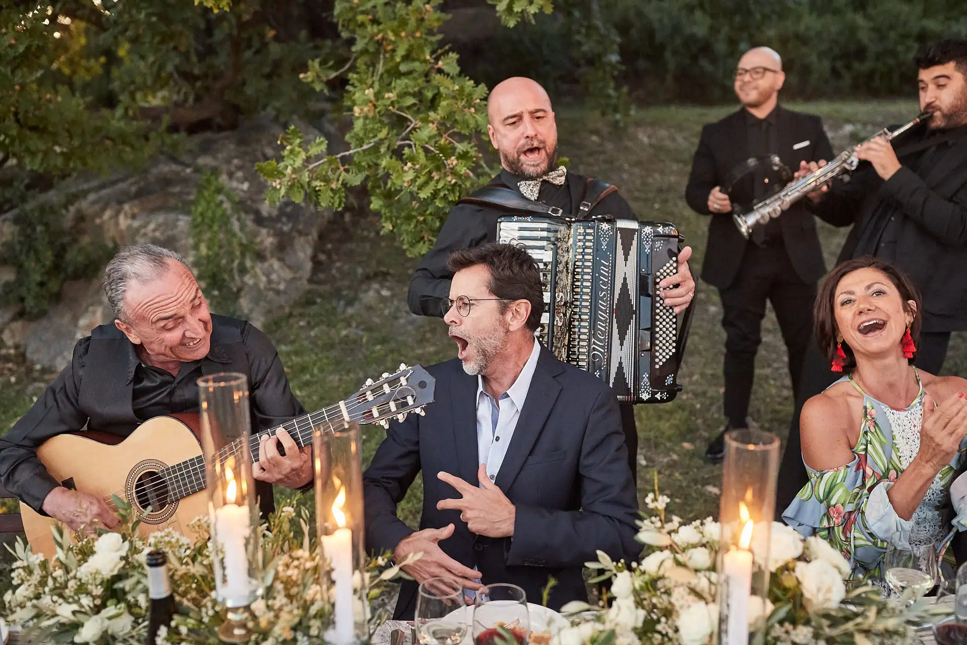 castello di vicarello wedding welcome dinner