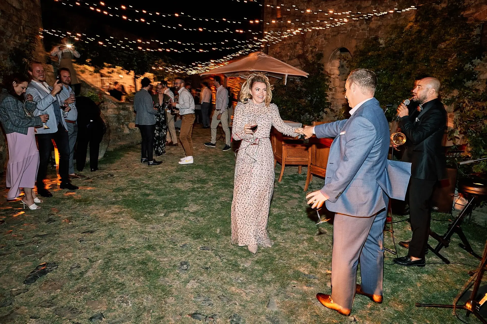 castello di vicarello wedding welcome dinner