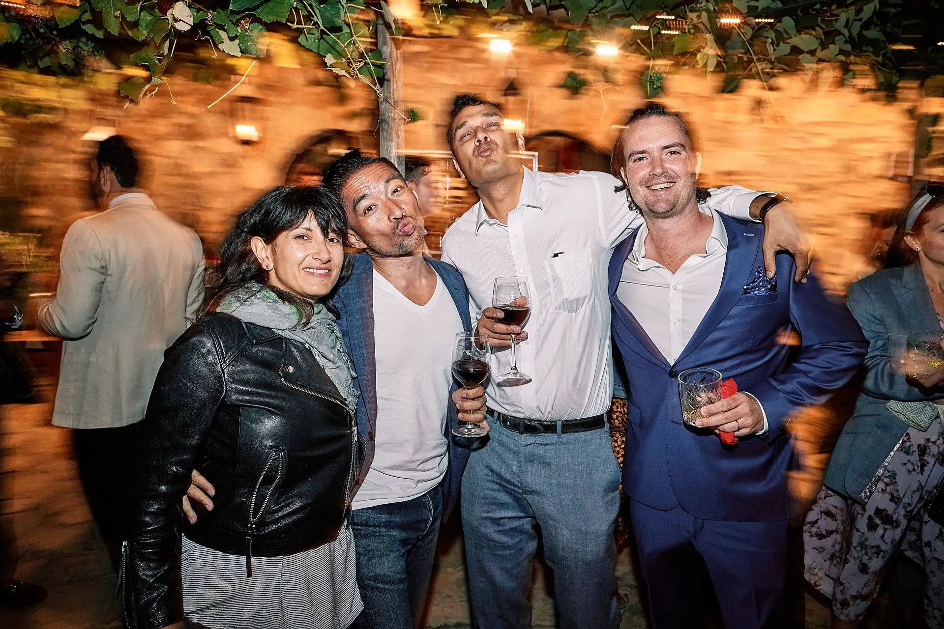 castello di vicarello wedding welcome dinner