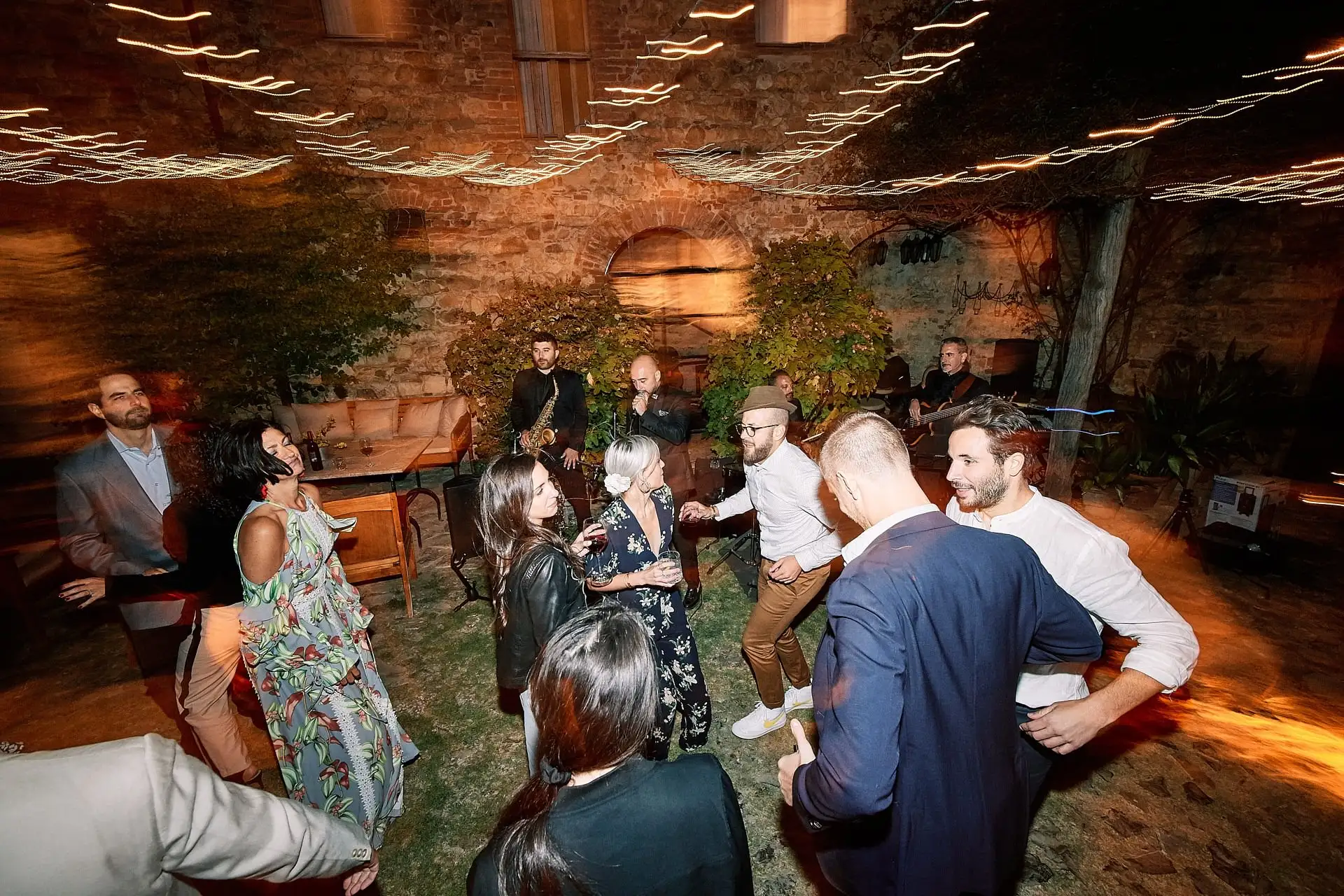 castello di vicarello wedding welcome dinner