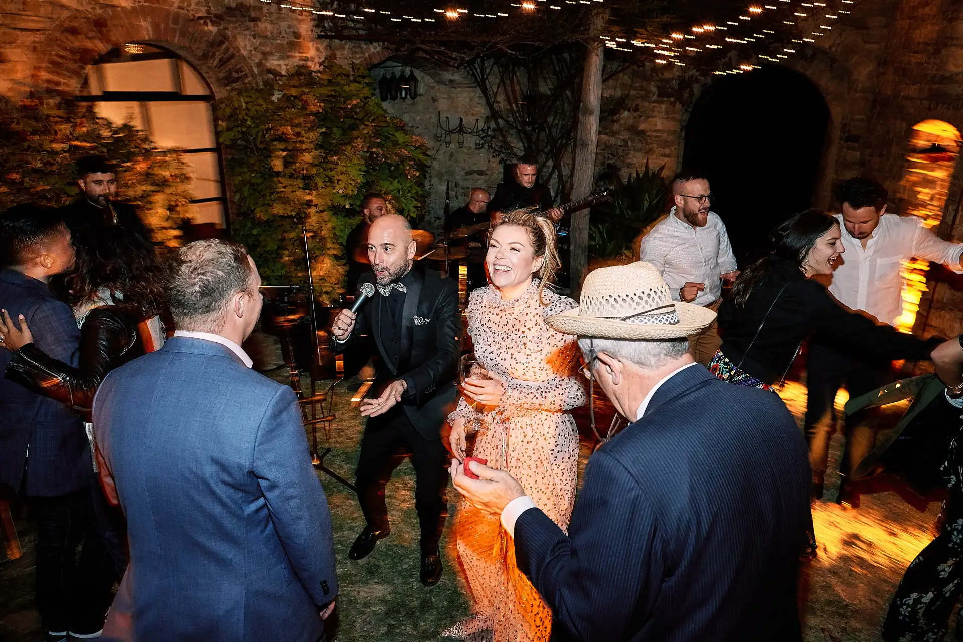 castello di vicarello wedding welcome dinner