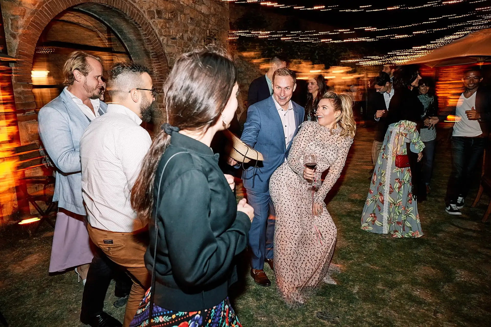 castello di vicarello wedding welcome dinner