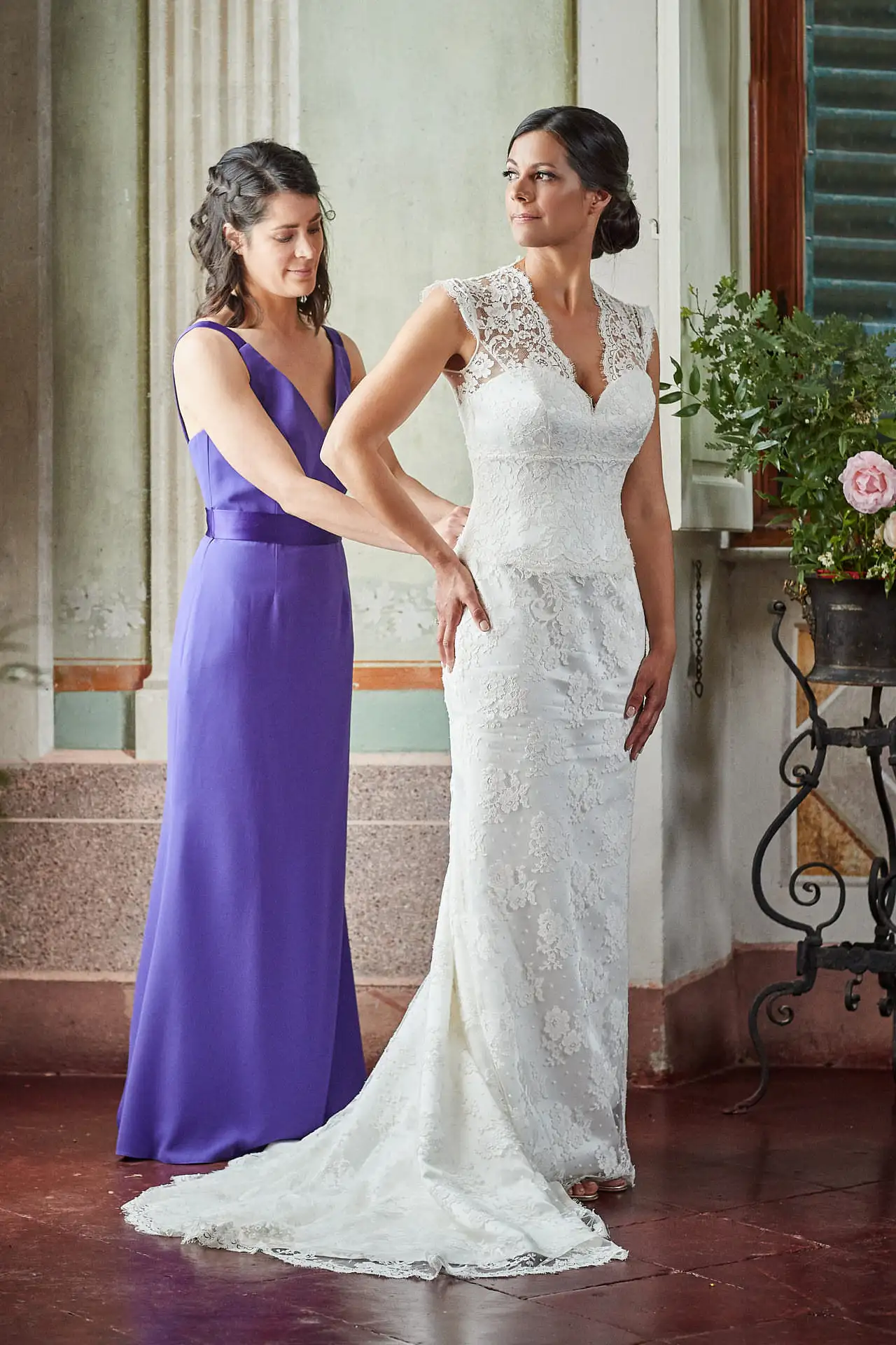 elegant english wedding near siena